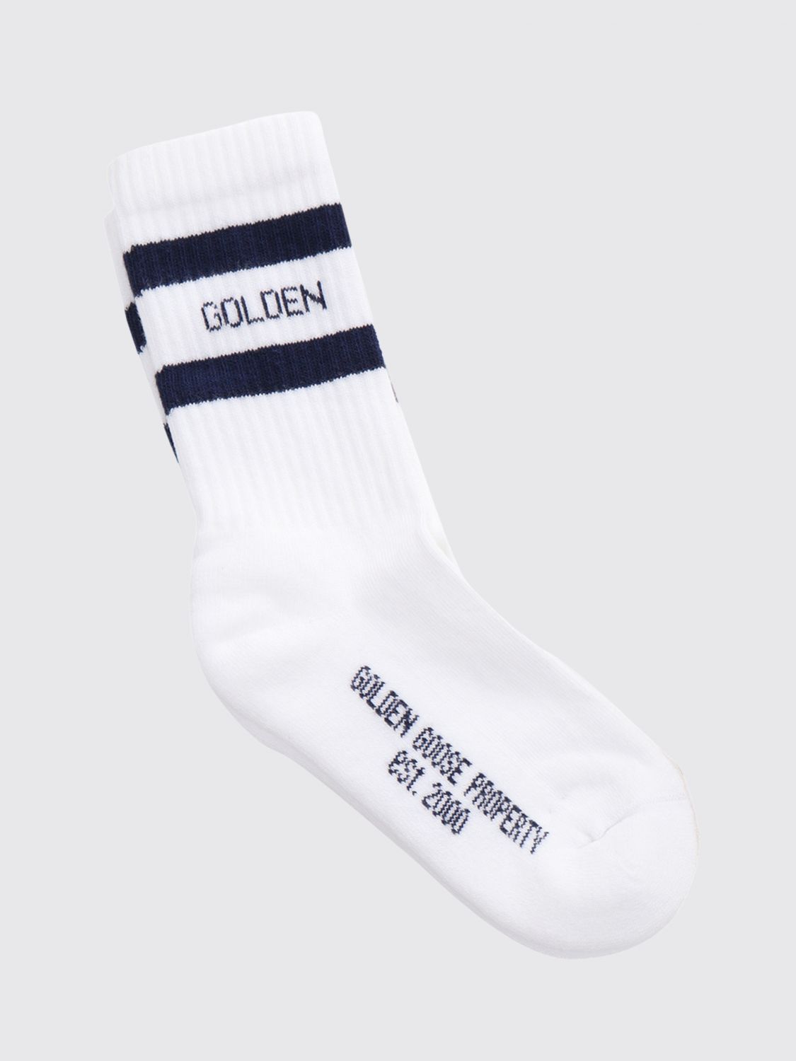 GOLDEN GOOSE Socks Kids color White　GOLDEN GOOSE ソックス キッズカラー ホワイト GOLDEN