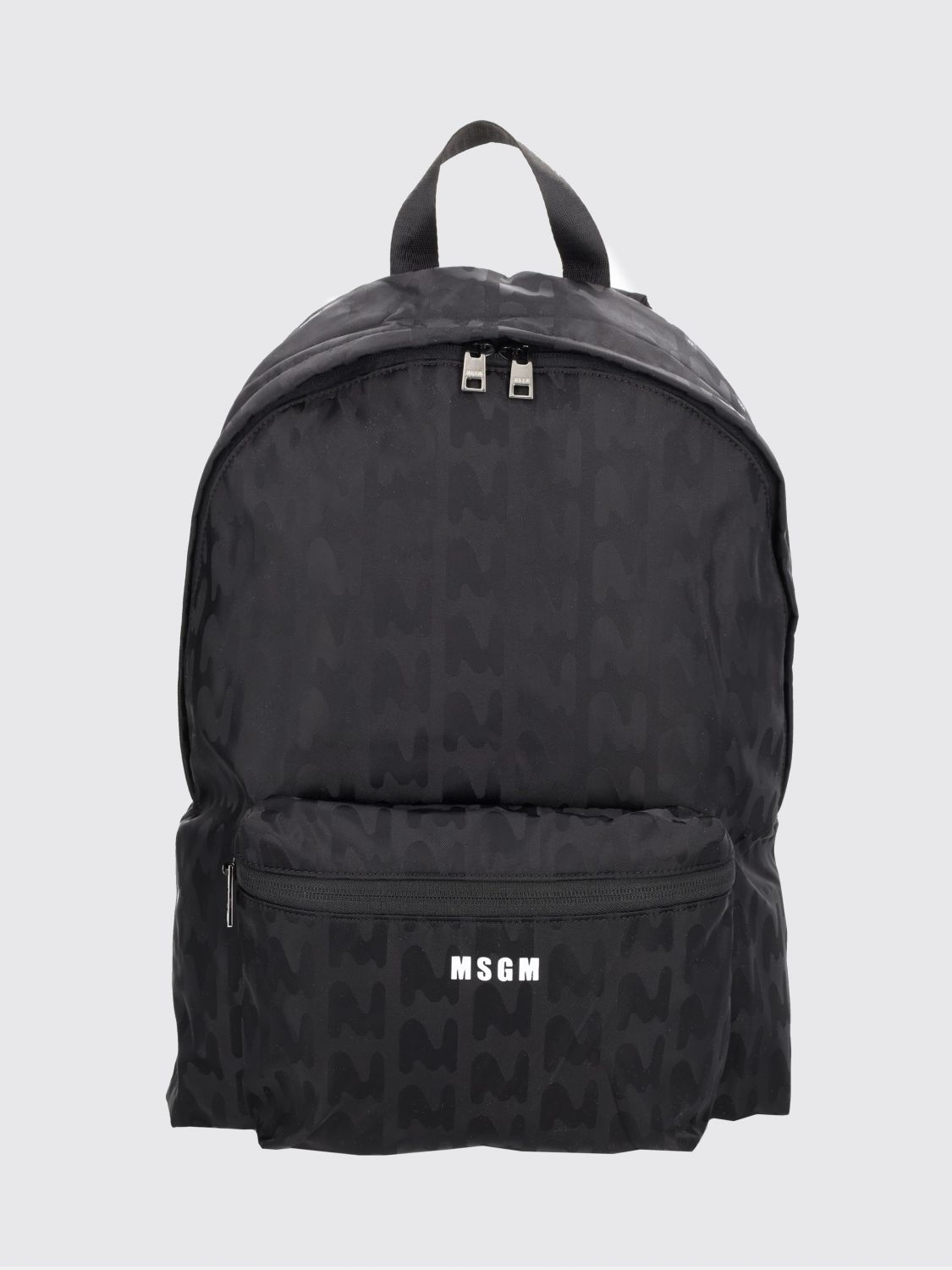 Msgm Backpack Men  In Black