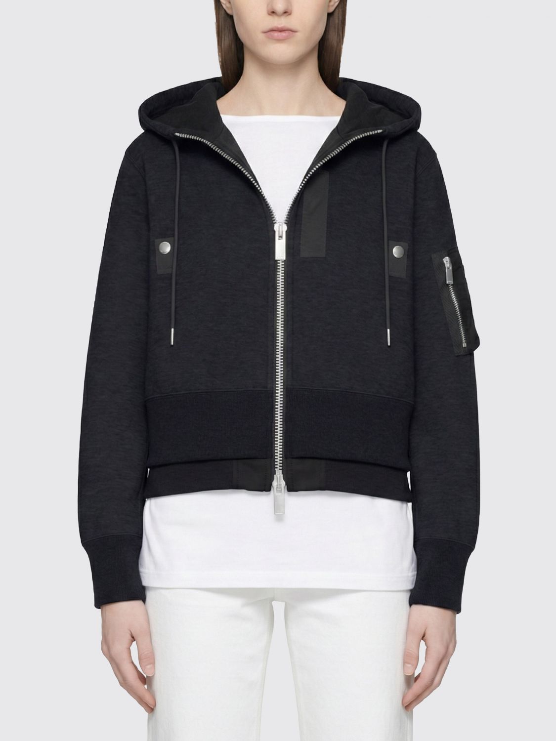 Sacai Sweatshirt Woman Color Black