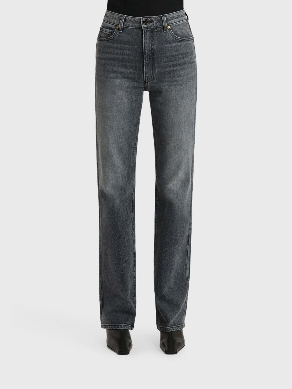 KHAITE Jeans Woman color Grey