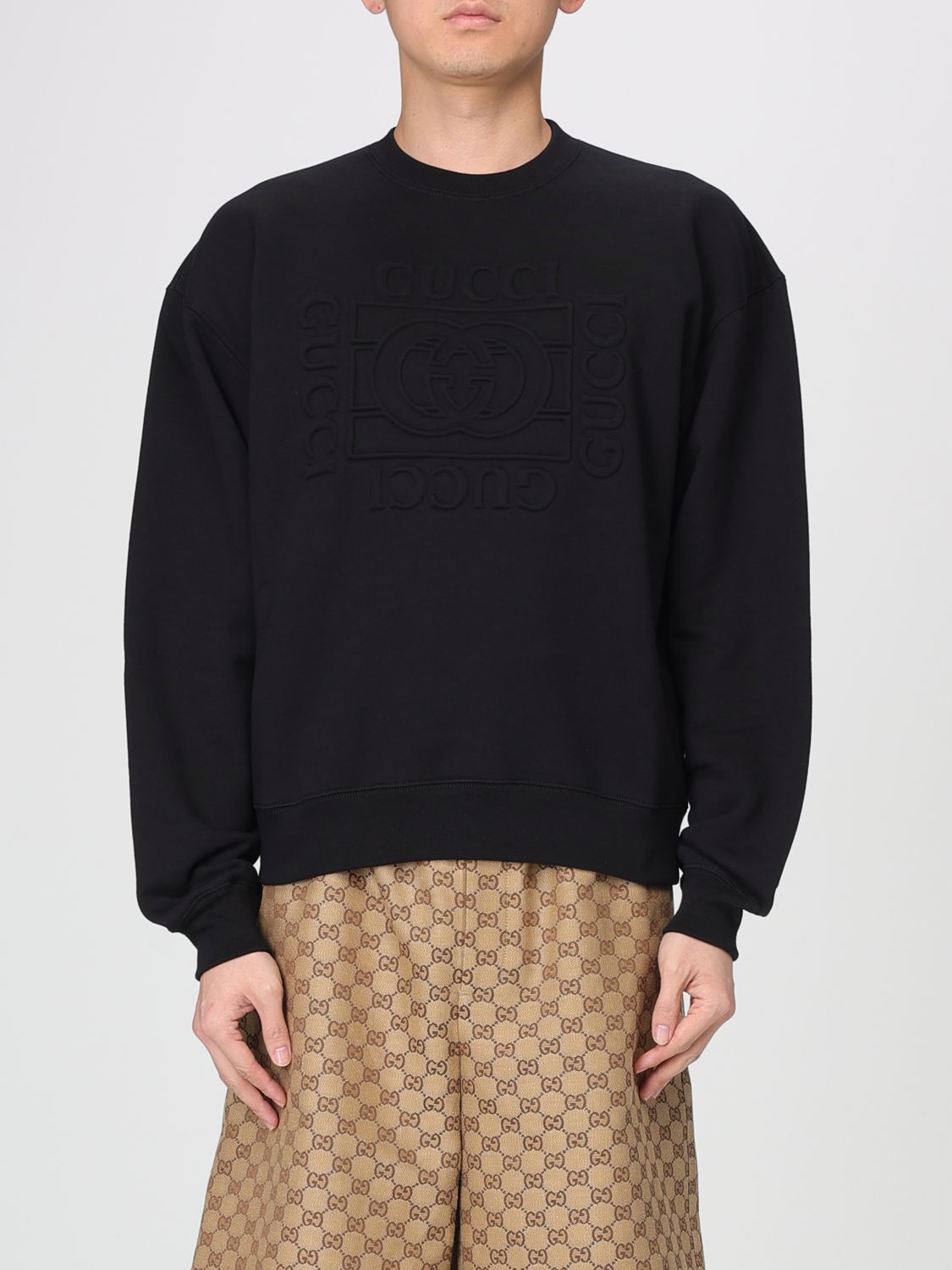 GUCCI Felpa girocollo in cotone