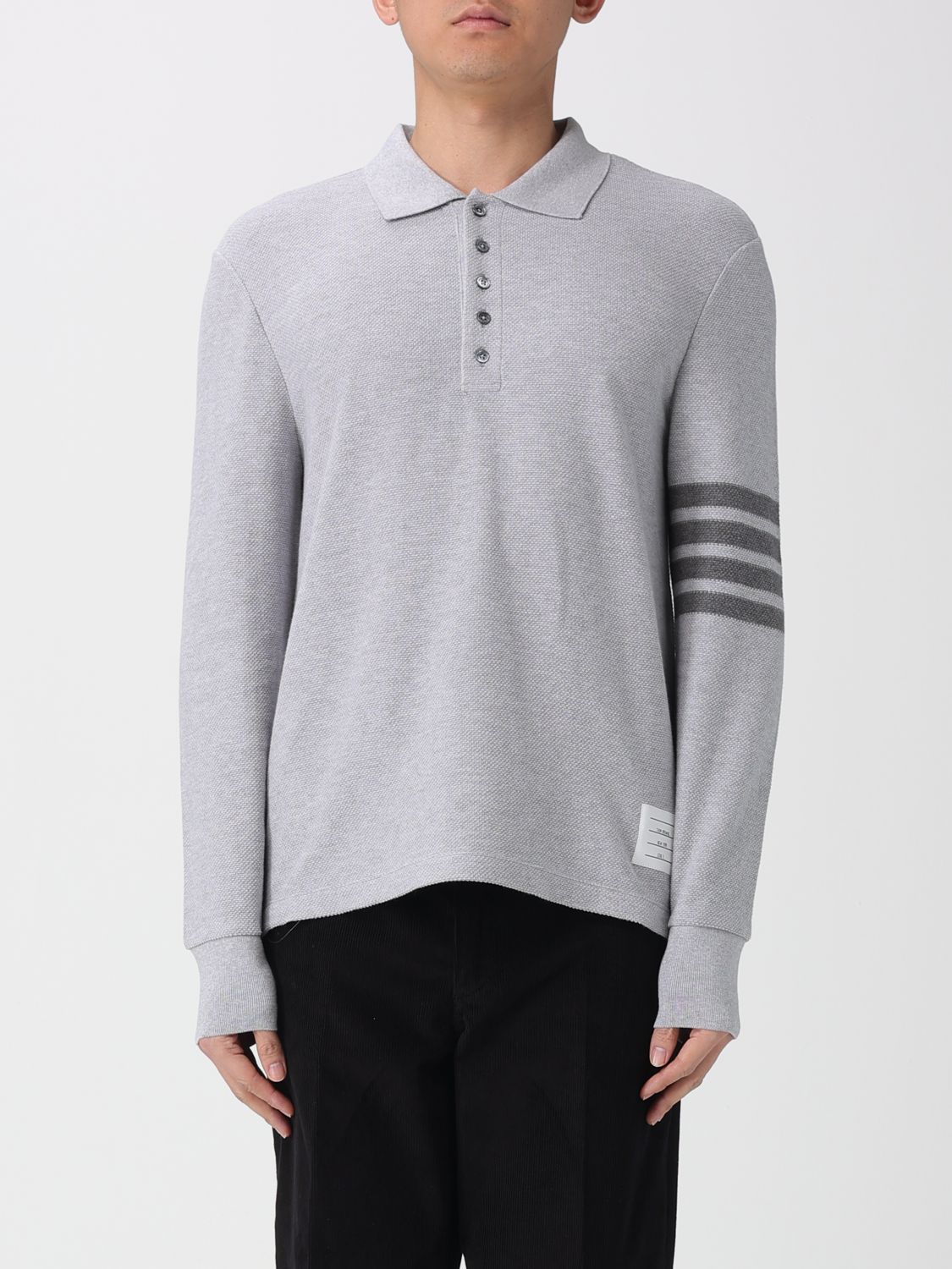 THOM BROWNE Polo Herren Farbe Grau