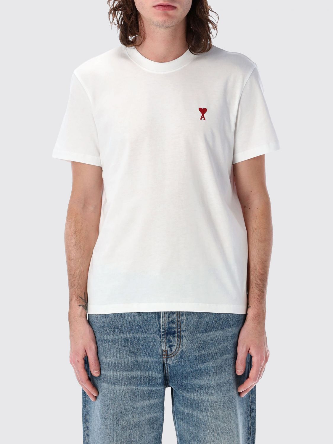 AMI PARIS T-Shirt Herren Farbe Weiß