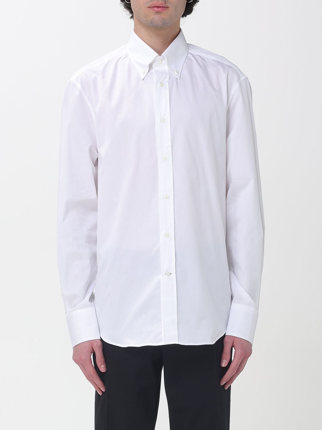 BRUNELLO CUCINELLI Shirt Men color White　BRUNELLO CUCINELLI シャツ メンズ カラー ホワイト BRUNELLO