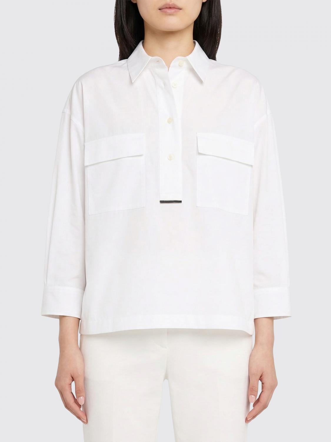 BRUNELLO CUCINELLI Shirt Woman color White