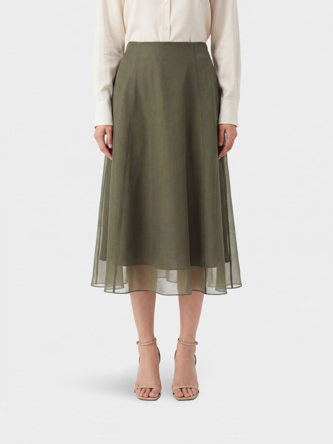 BRUNELLO CUCINELLI BRUNELLO CUCINELLI Skirt Woman color Green　BRUNELLO CUCINELLI スカート レディース カラー グリーン