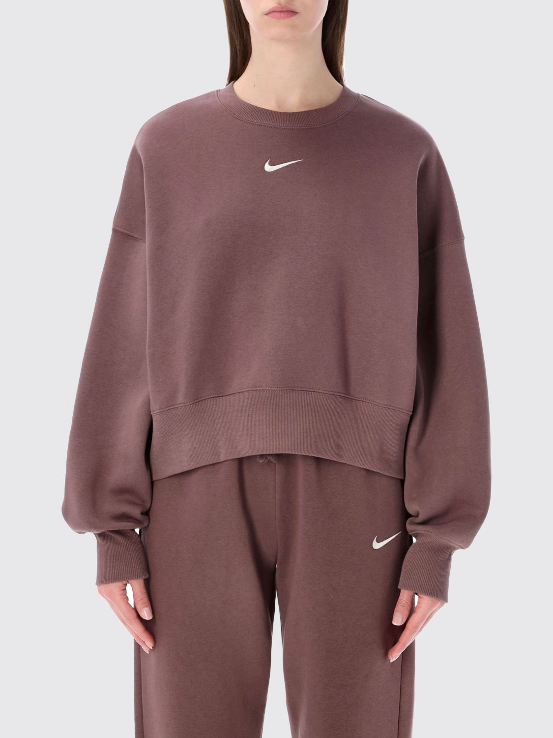 NIKE Sweatshirt Damen Farbe Burgunderrot
