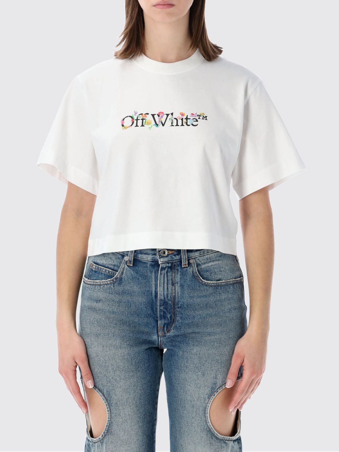 OFF-WHITE T-Shirt Damen Farbe Weiß