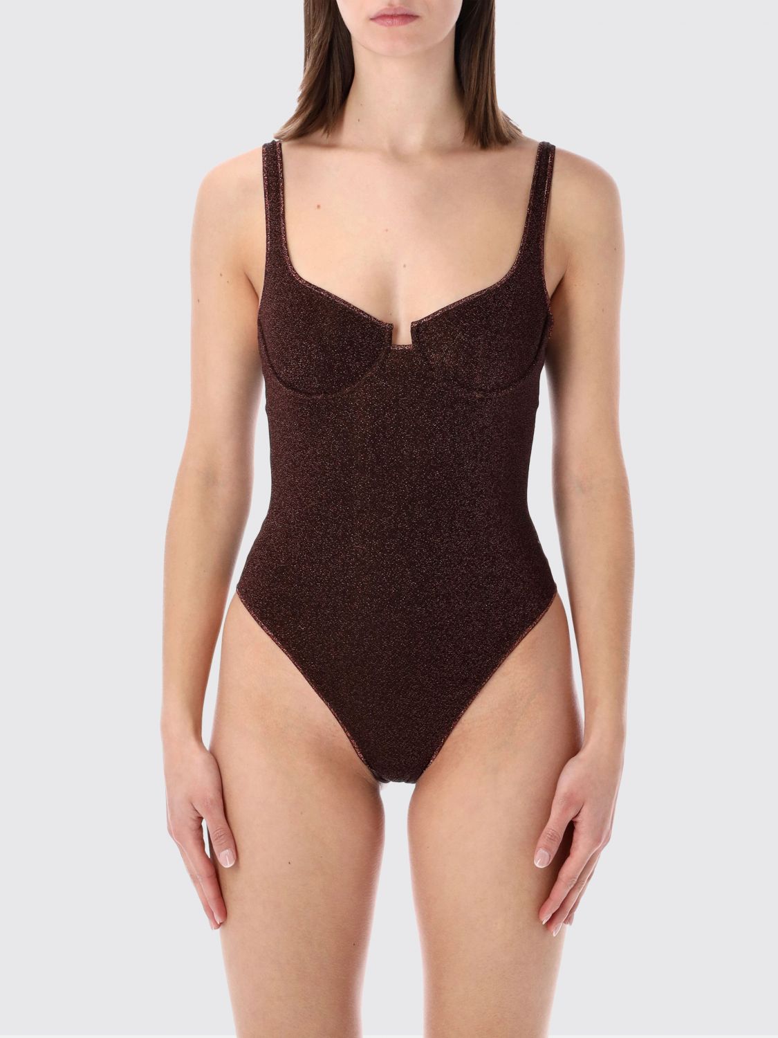 Oséree Damen Braun Swimsuit Woman Color