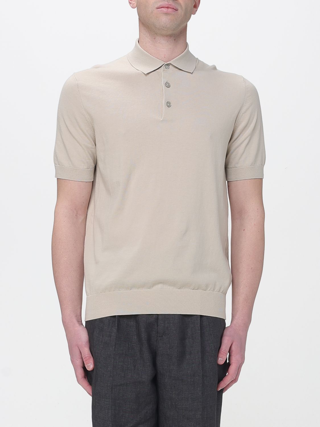 PAOLO PECORA Polo Herren Farbe Beige