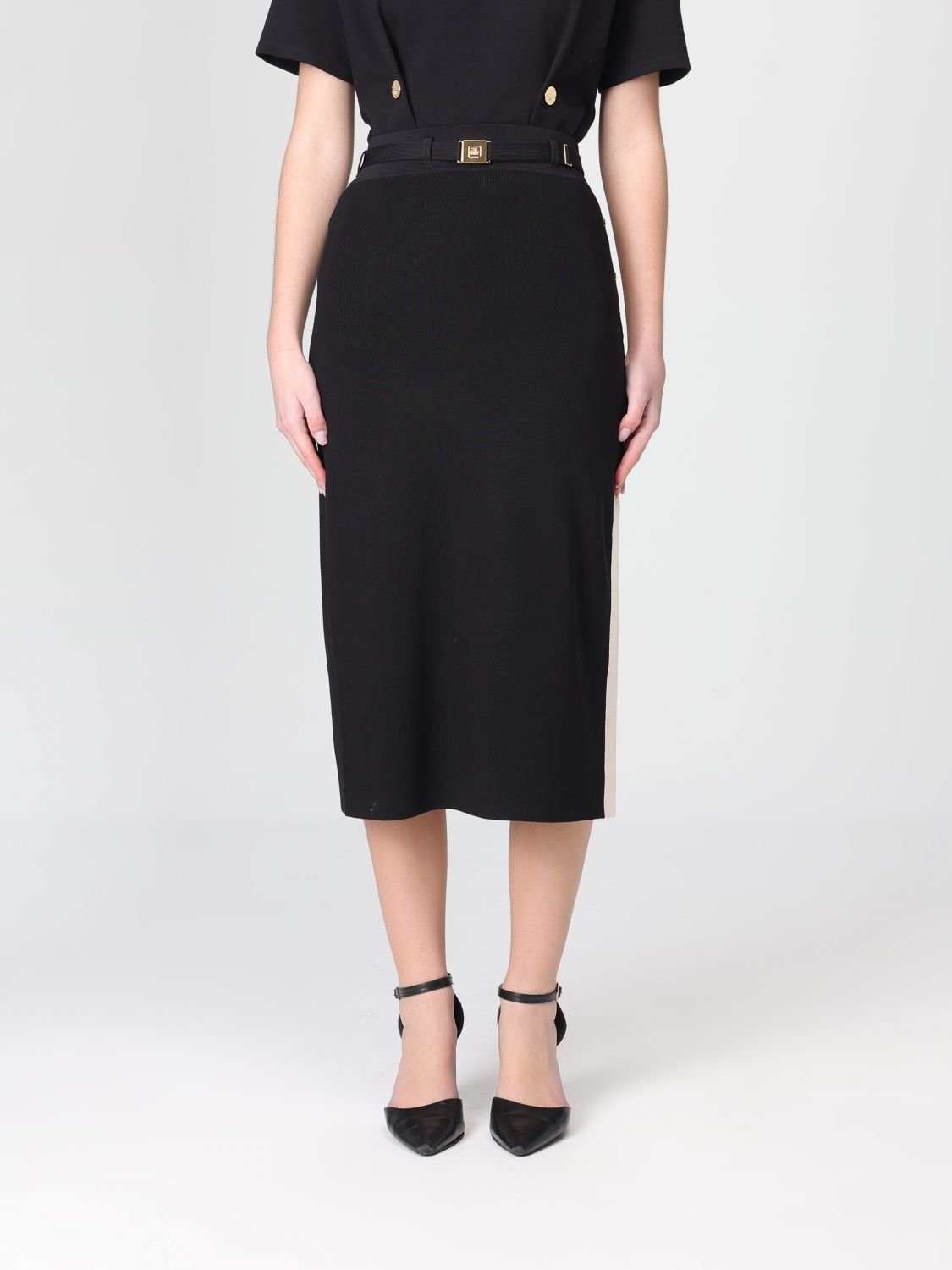 ELISABETTA FRANCHI Rock Damen Farbe Schwarz