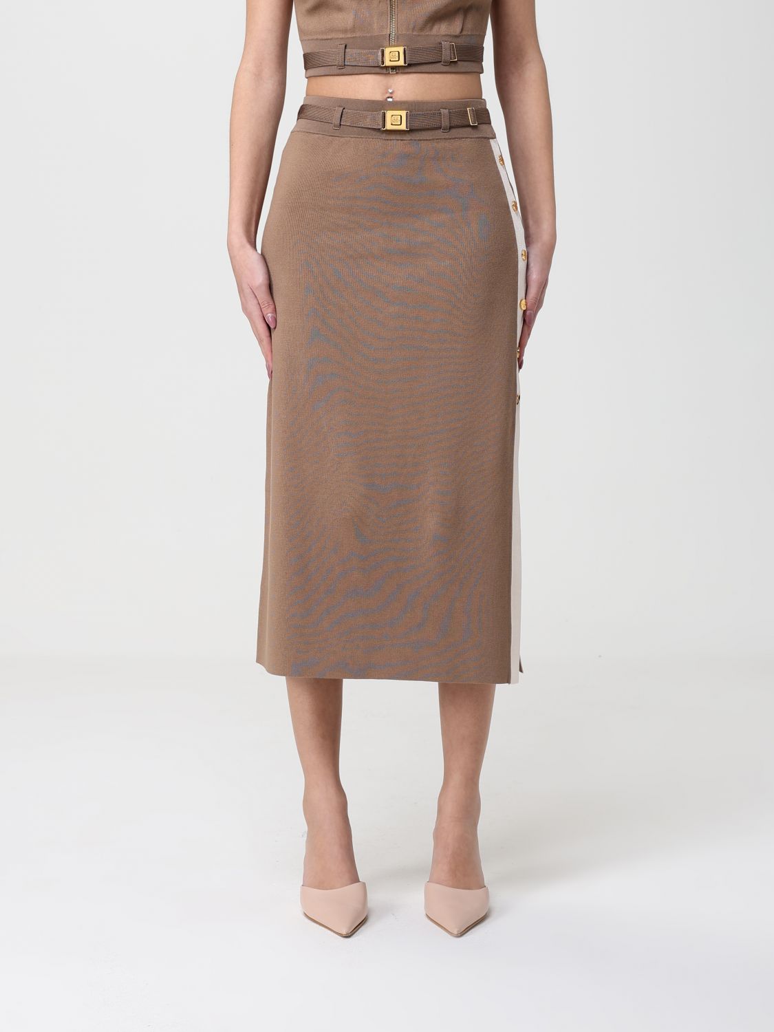 Skirt ELISABETTA FRANCHI Woman color Sand