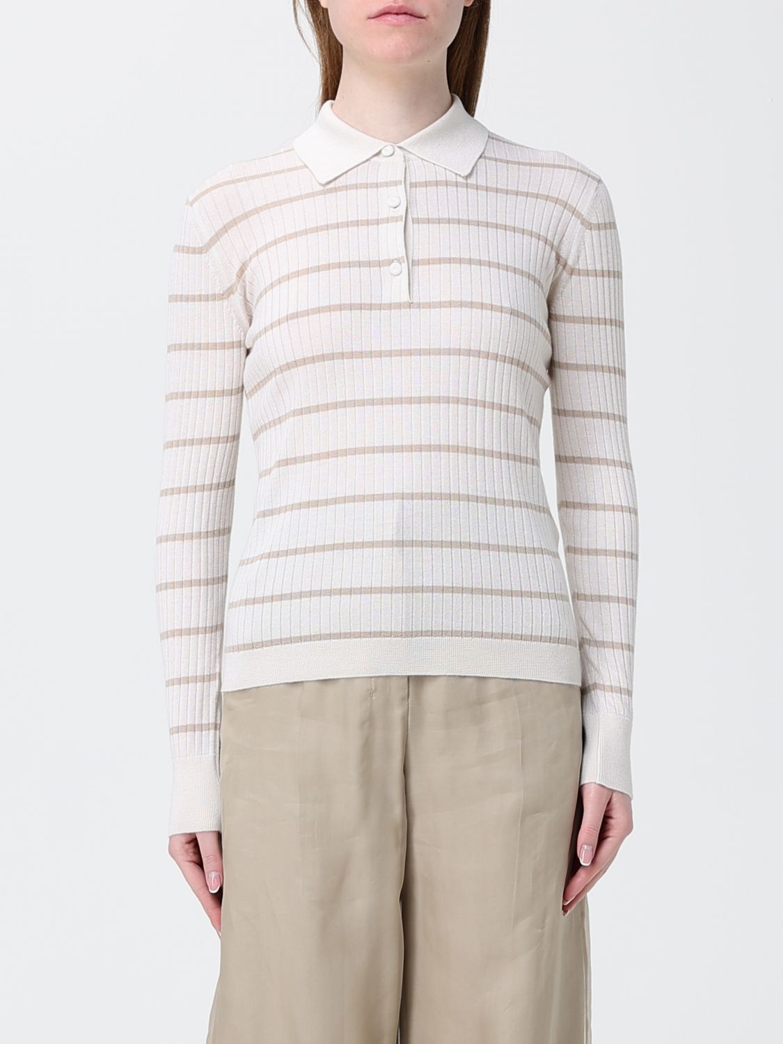 Max Mara Polo Shirt Woman color Beige