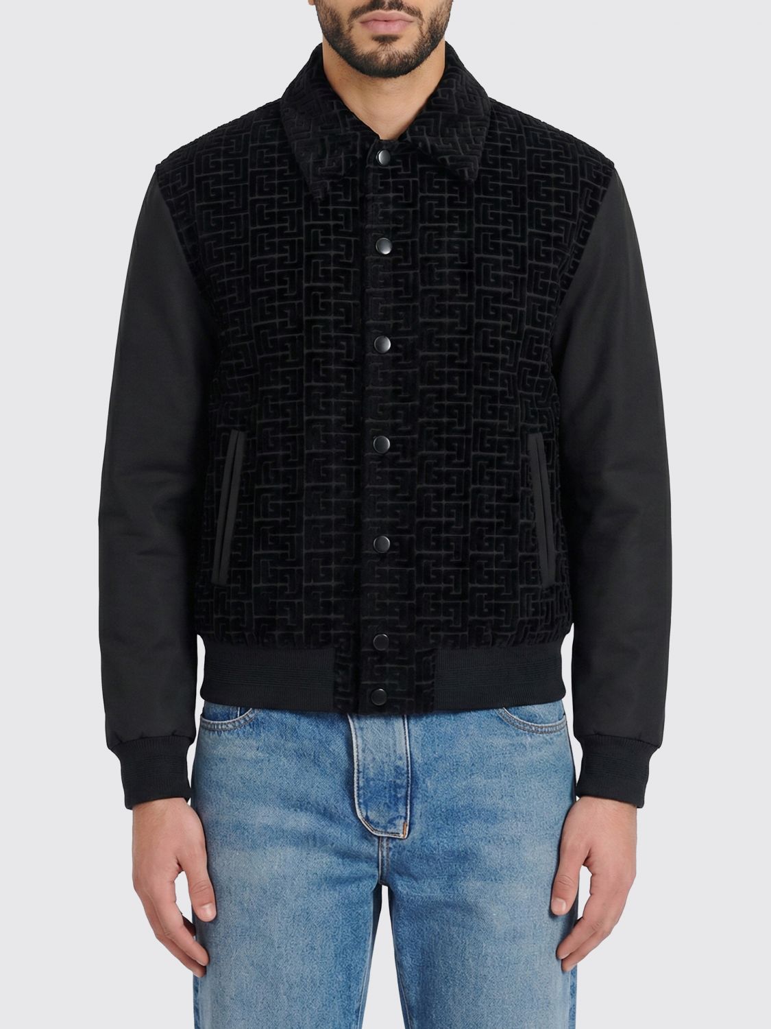 BALMAIN Jacke Herren Farbe Schwarz