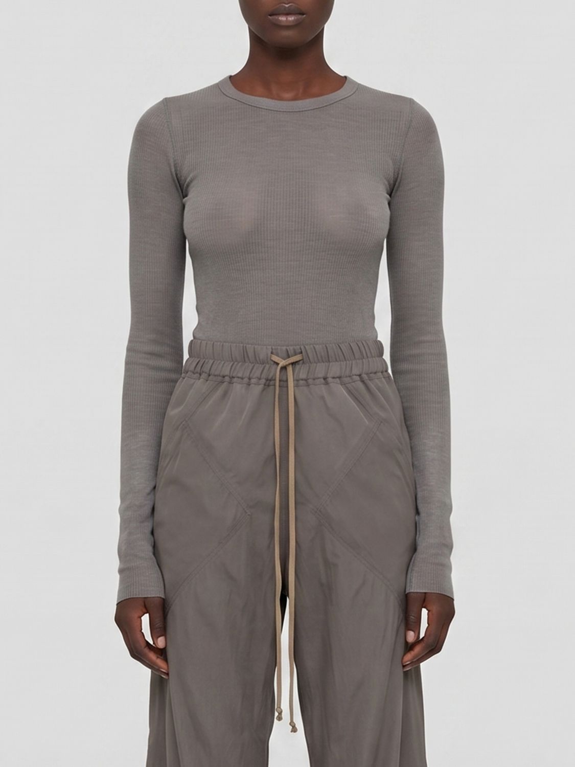 RICK OWENS Sweater Woman color Grey
