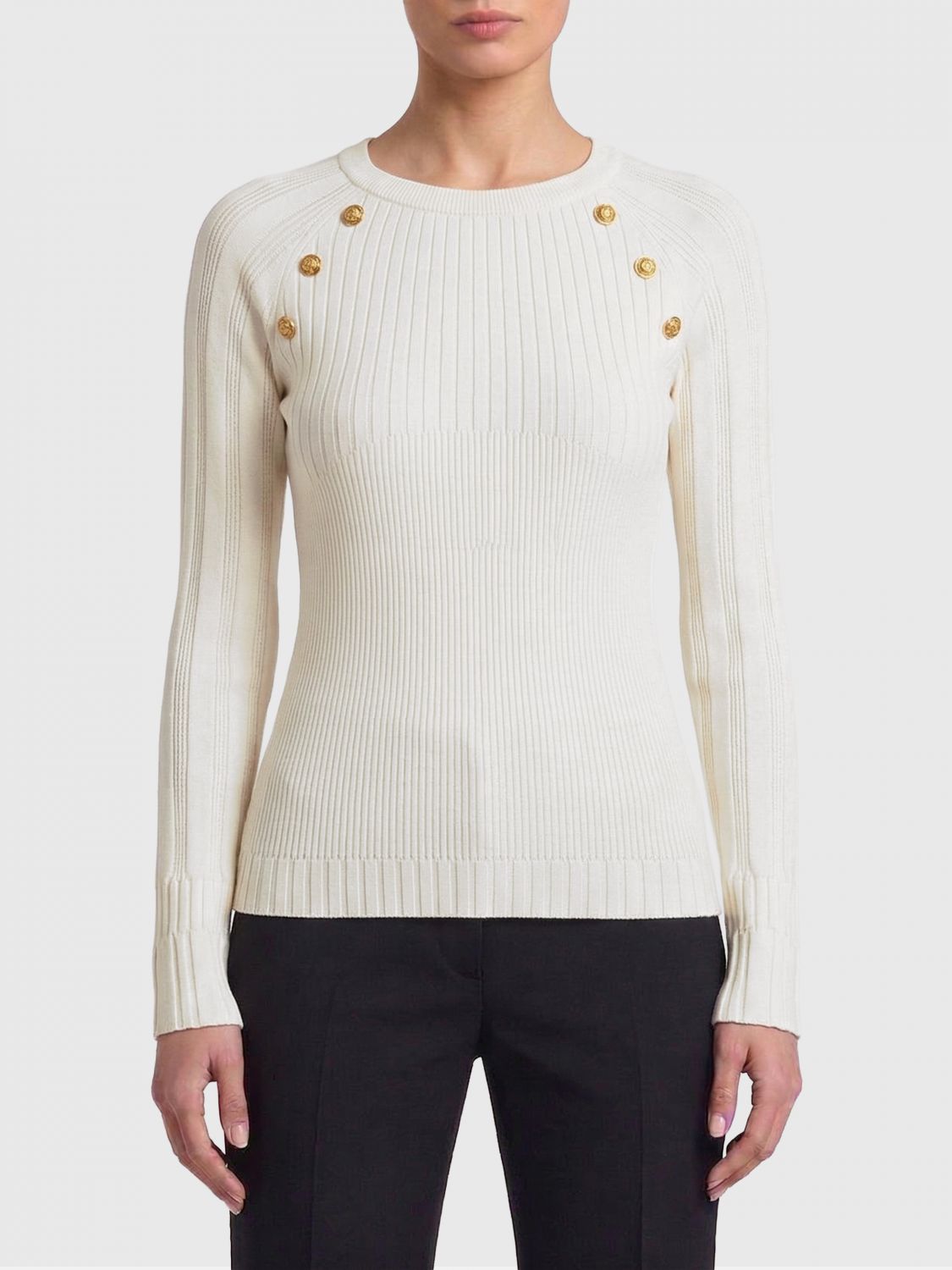 Balmain Sweater Woman color White
