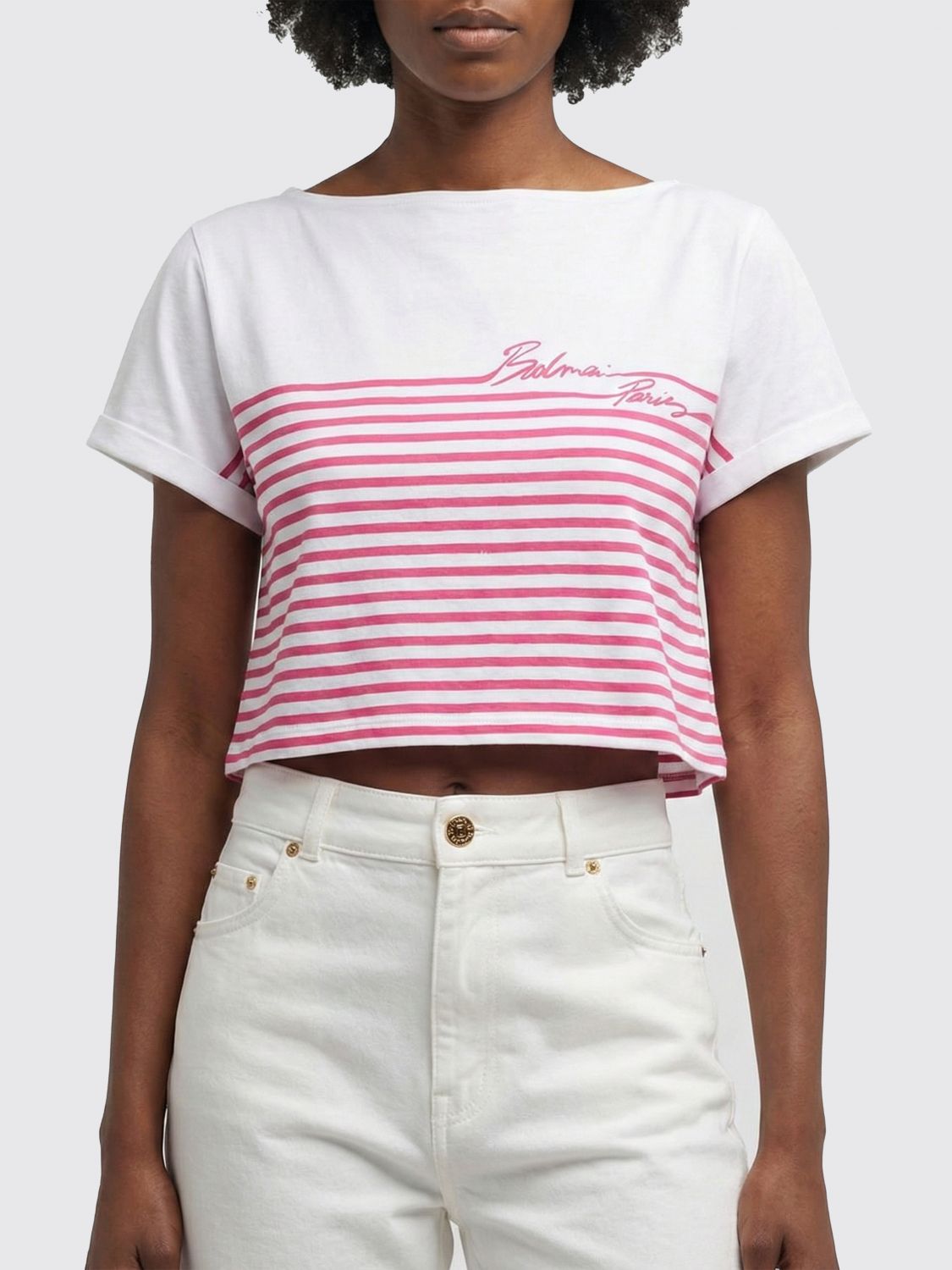BALMAIN T-Shirt Damen Farbe Fuchsia