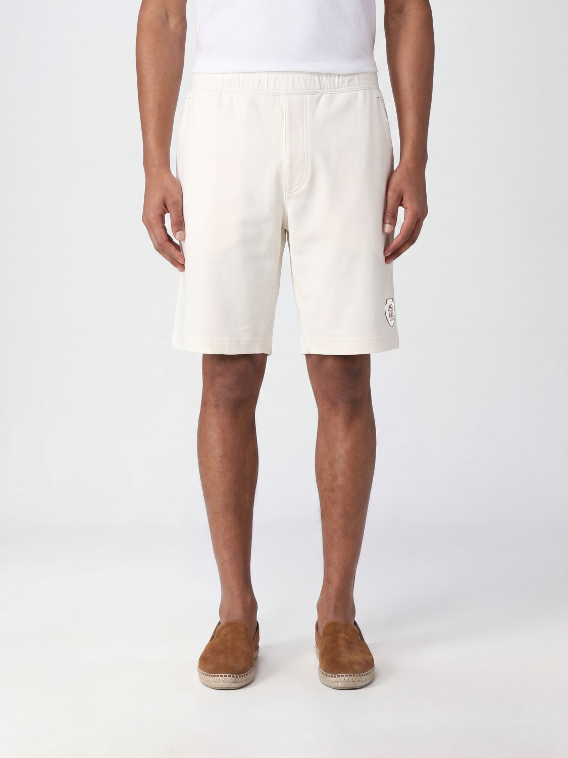 BRUNELLO CUCINELLI Shorts Men color Yellow Cream