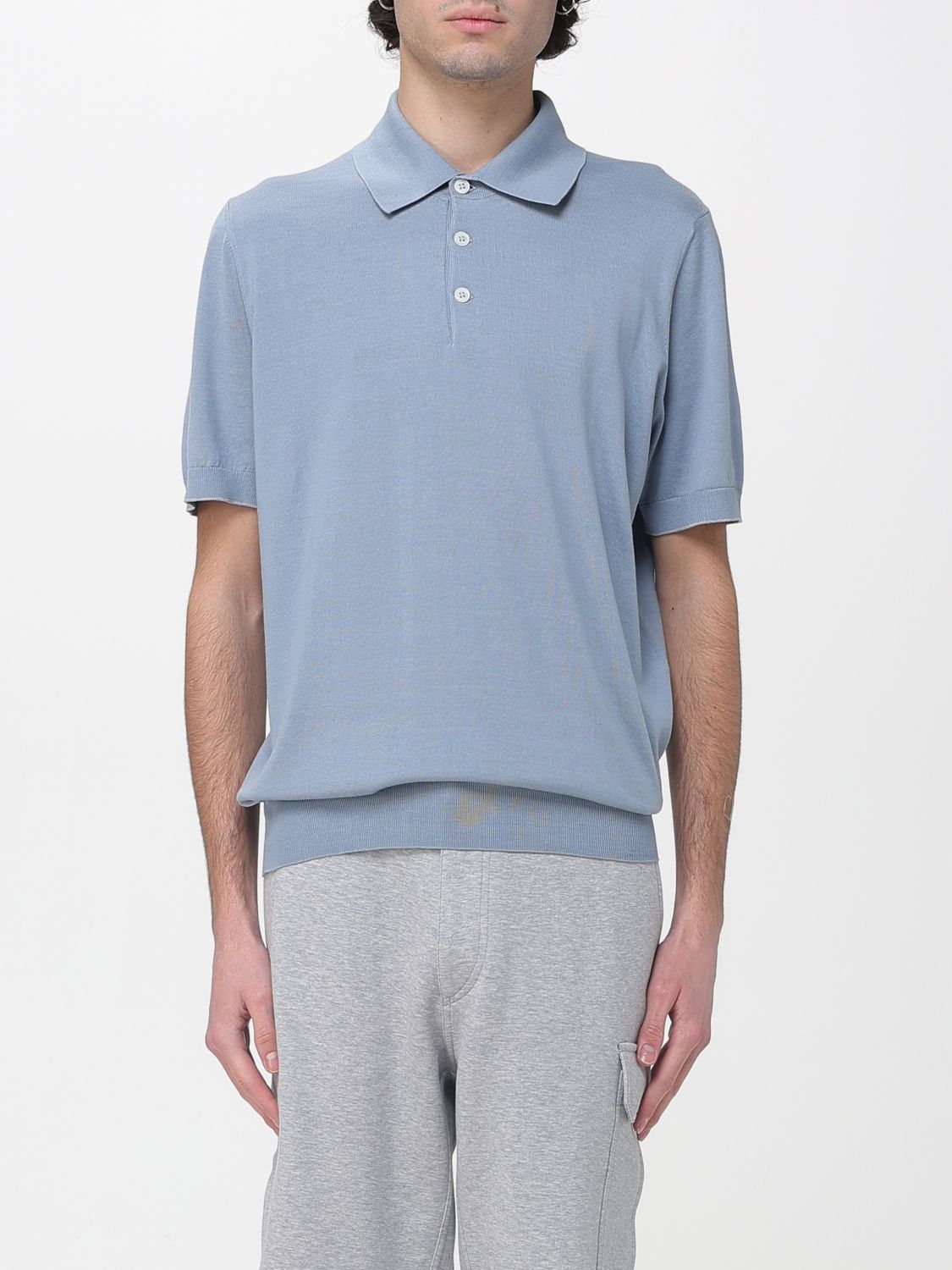 BRUNELLO CUCINELLI Polo Herren Farbe Blau