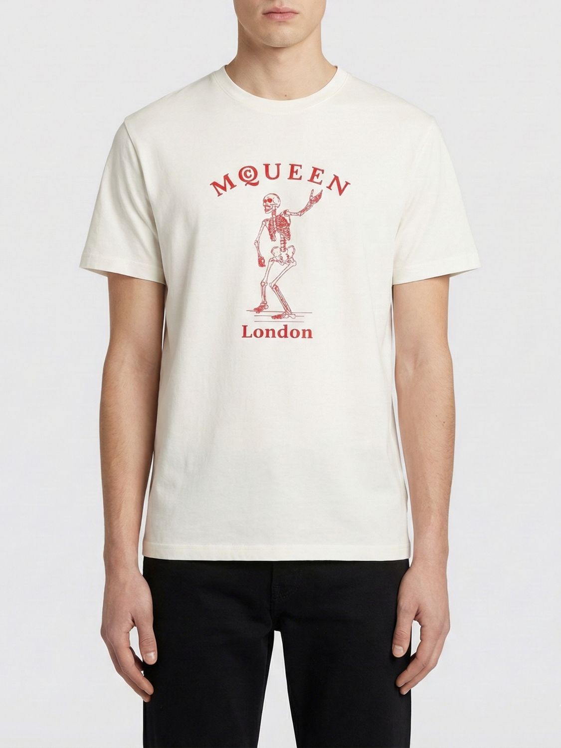 T-Shirt MCQUEEN Uomo colore Bianco