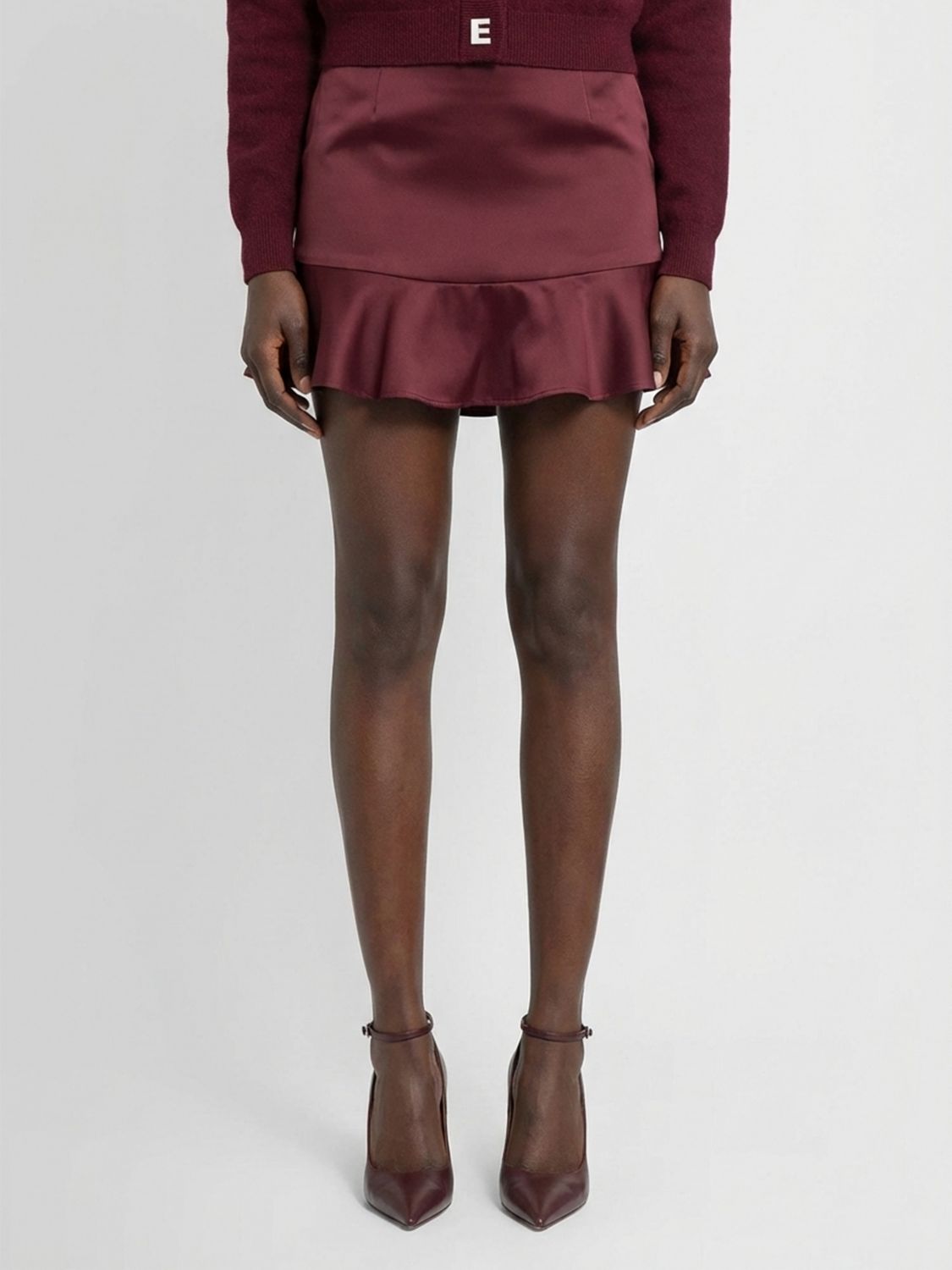 Skirt ROTATE Woman color Burgundy