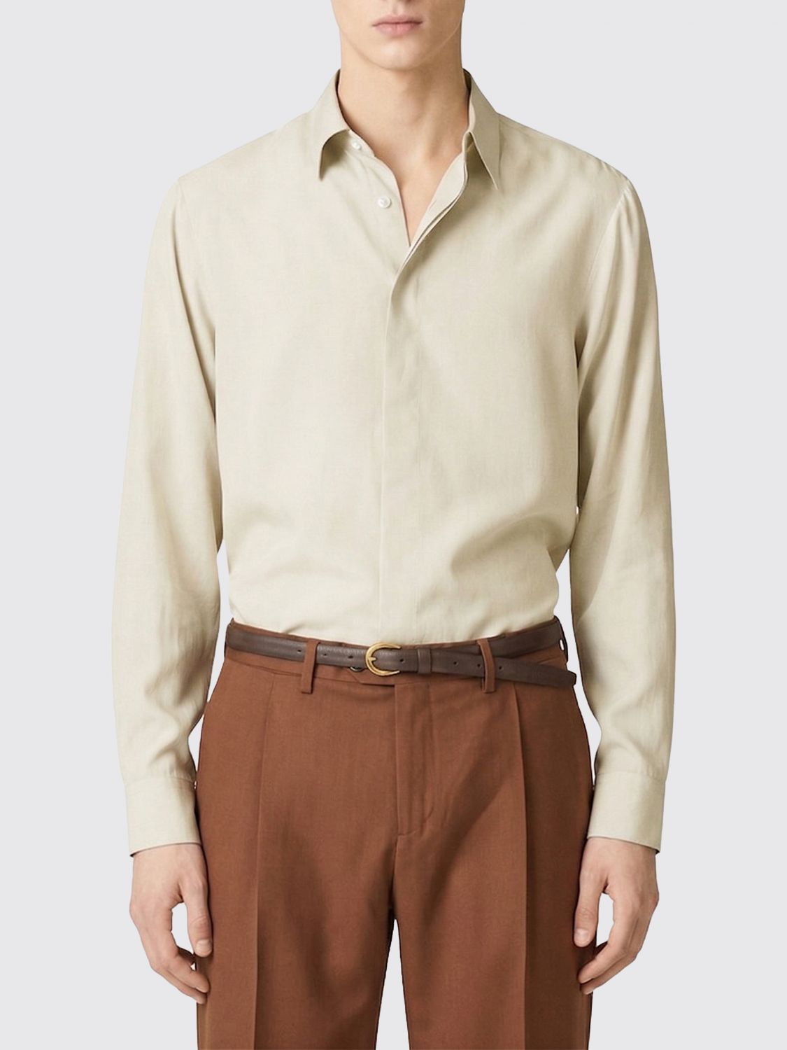 LARDINI Shirt Men color Nude　LARDINI シャツ メンズ カラー ヌード LARDINI