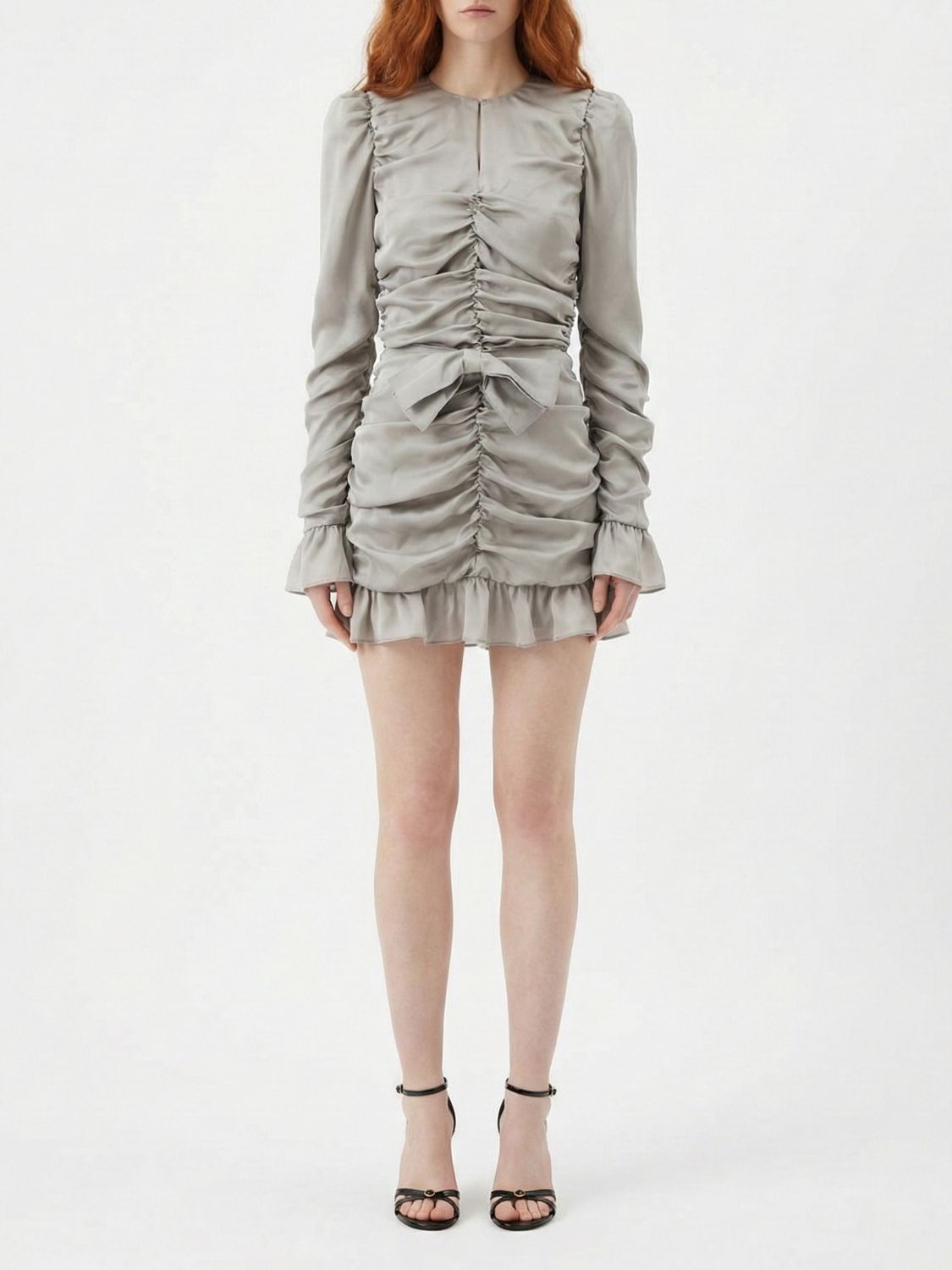 ROTATE Kleid Damen Farbe Grau