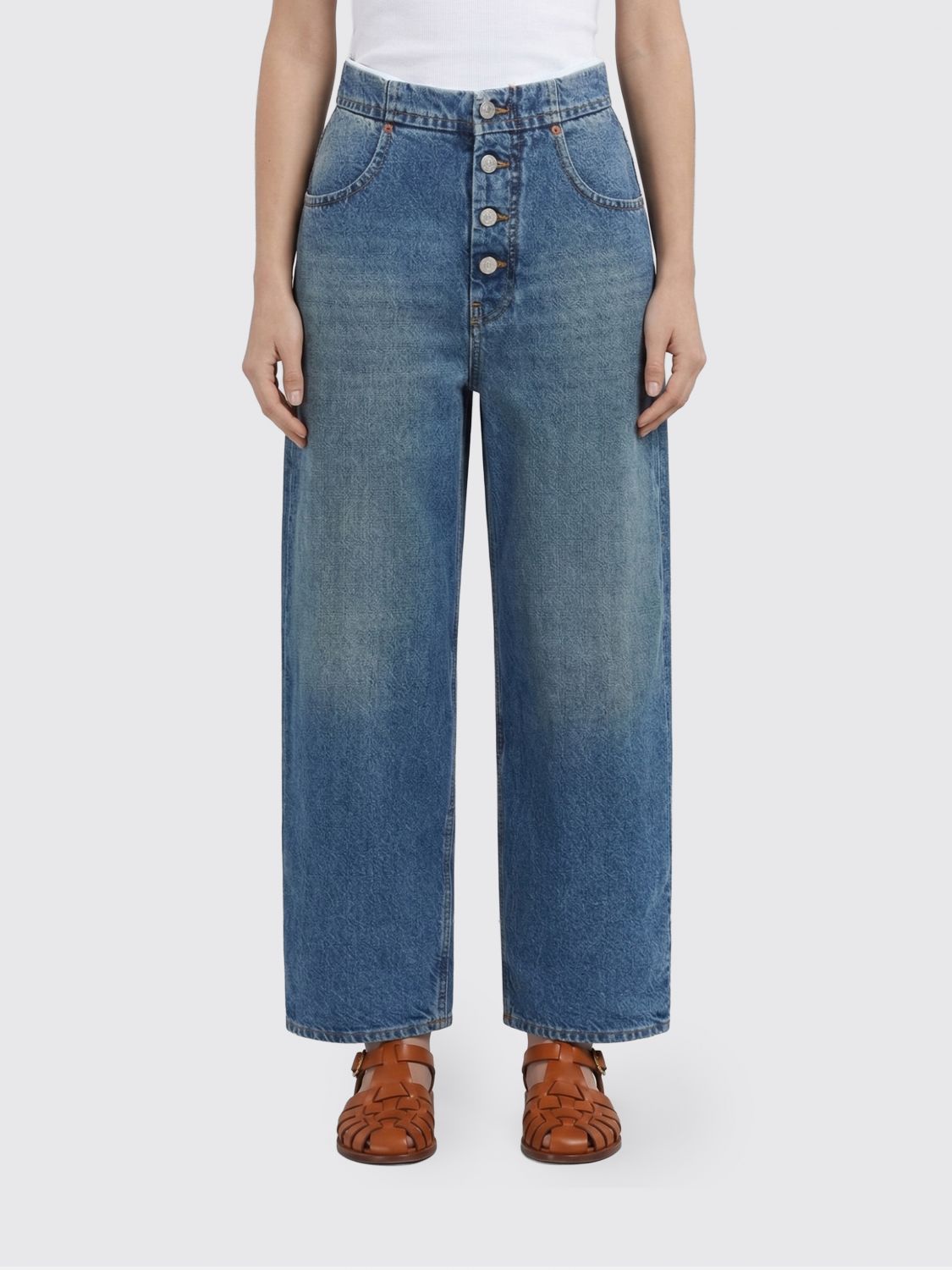 Mm6 Maison Margiela Jeans Woman color Blue