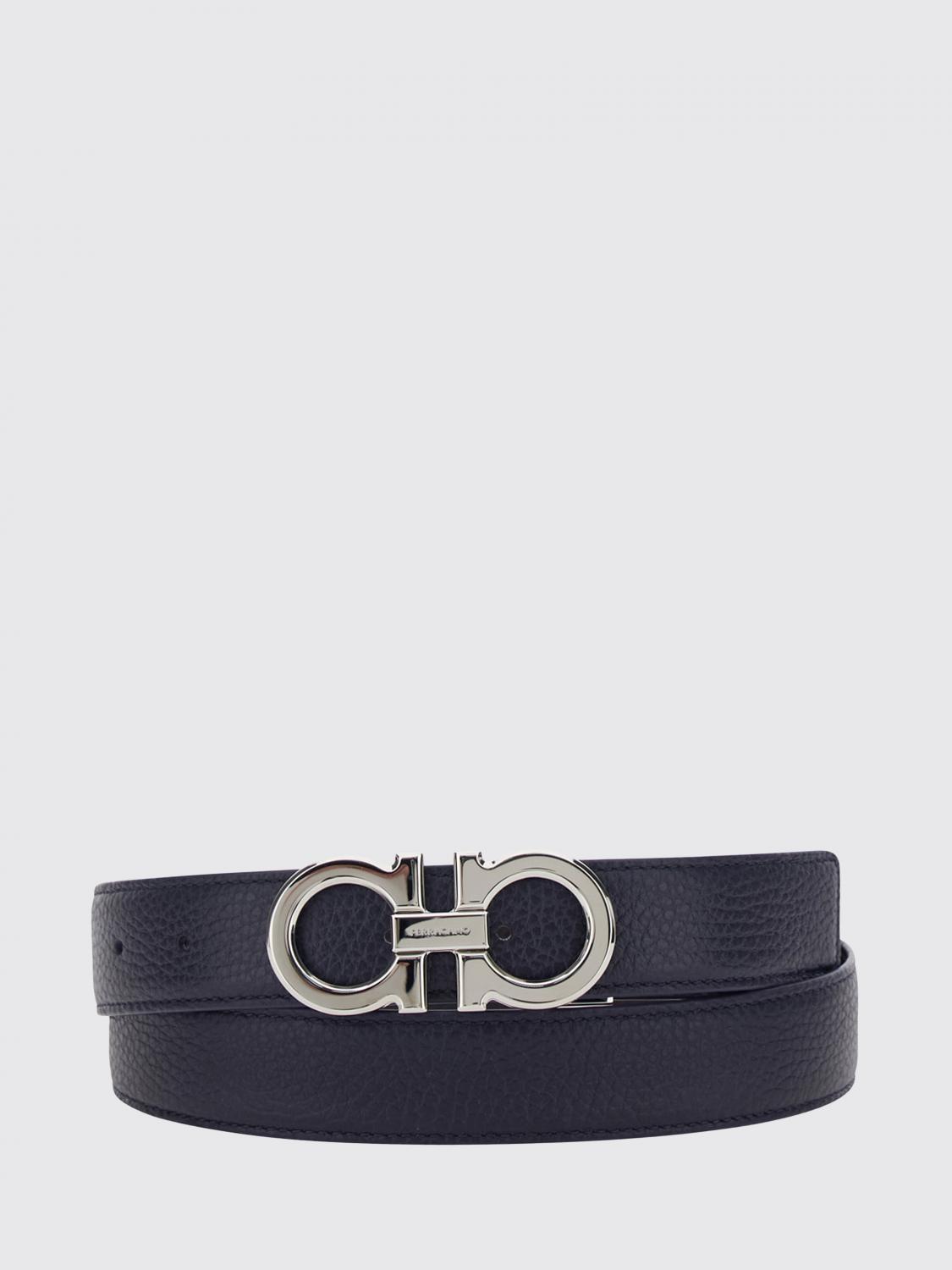 FERRAGAMO Belt Men color Blue