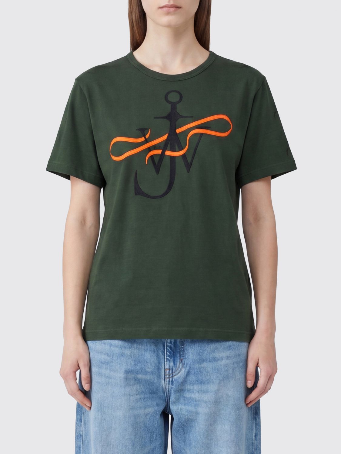 JW ANDERSON T-Shirt Woman color Green