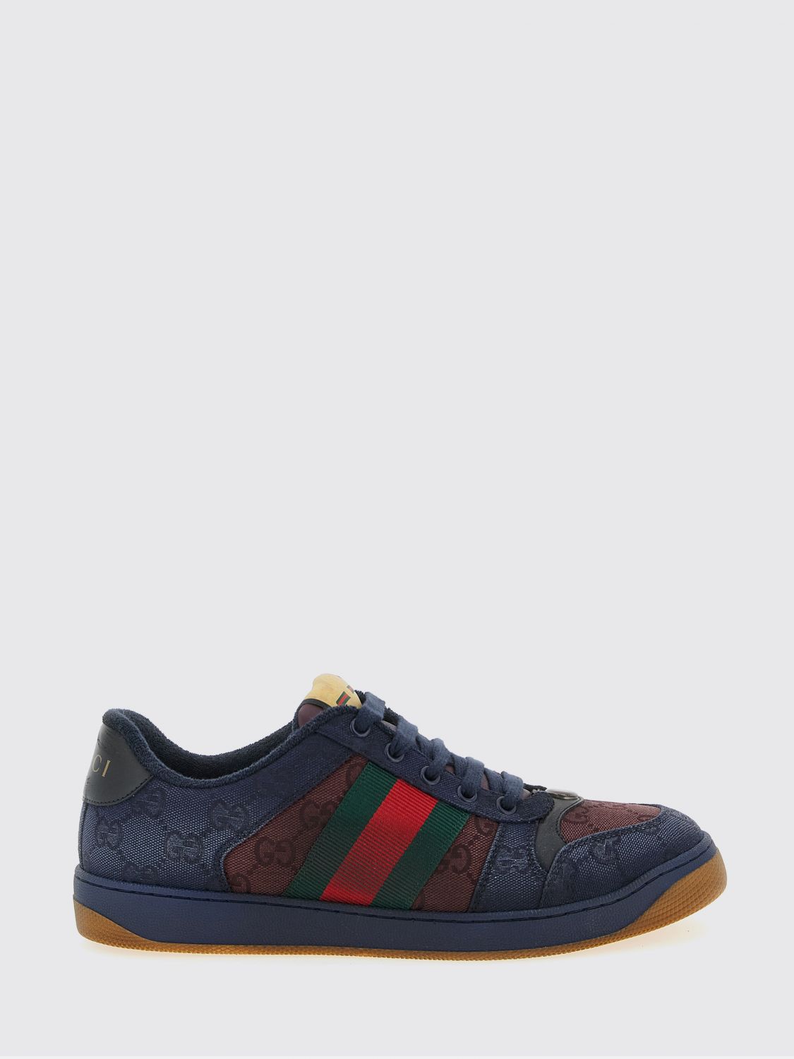 GUCCI Sneakers Screener in tessuto GG e pelle used