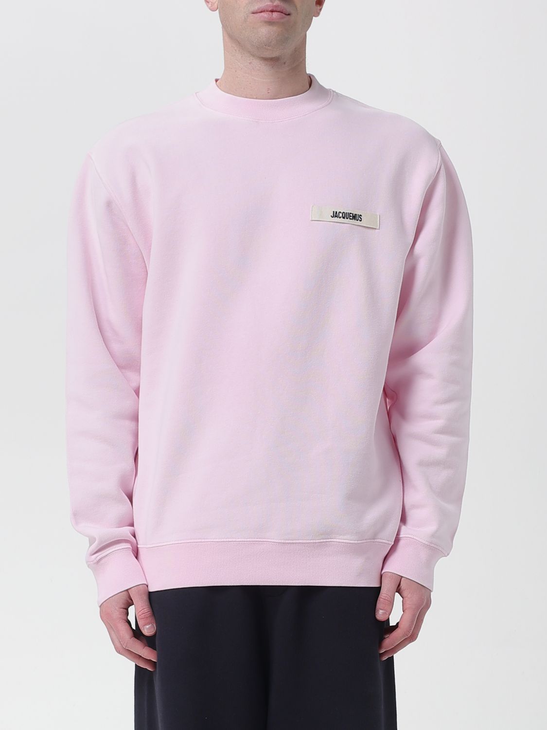 JACQUEMUS JACQUEMUS Sweatshirt Men color Pink　JACQUEMUS スウェットシャツ メンズ カラー ピンク