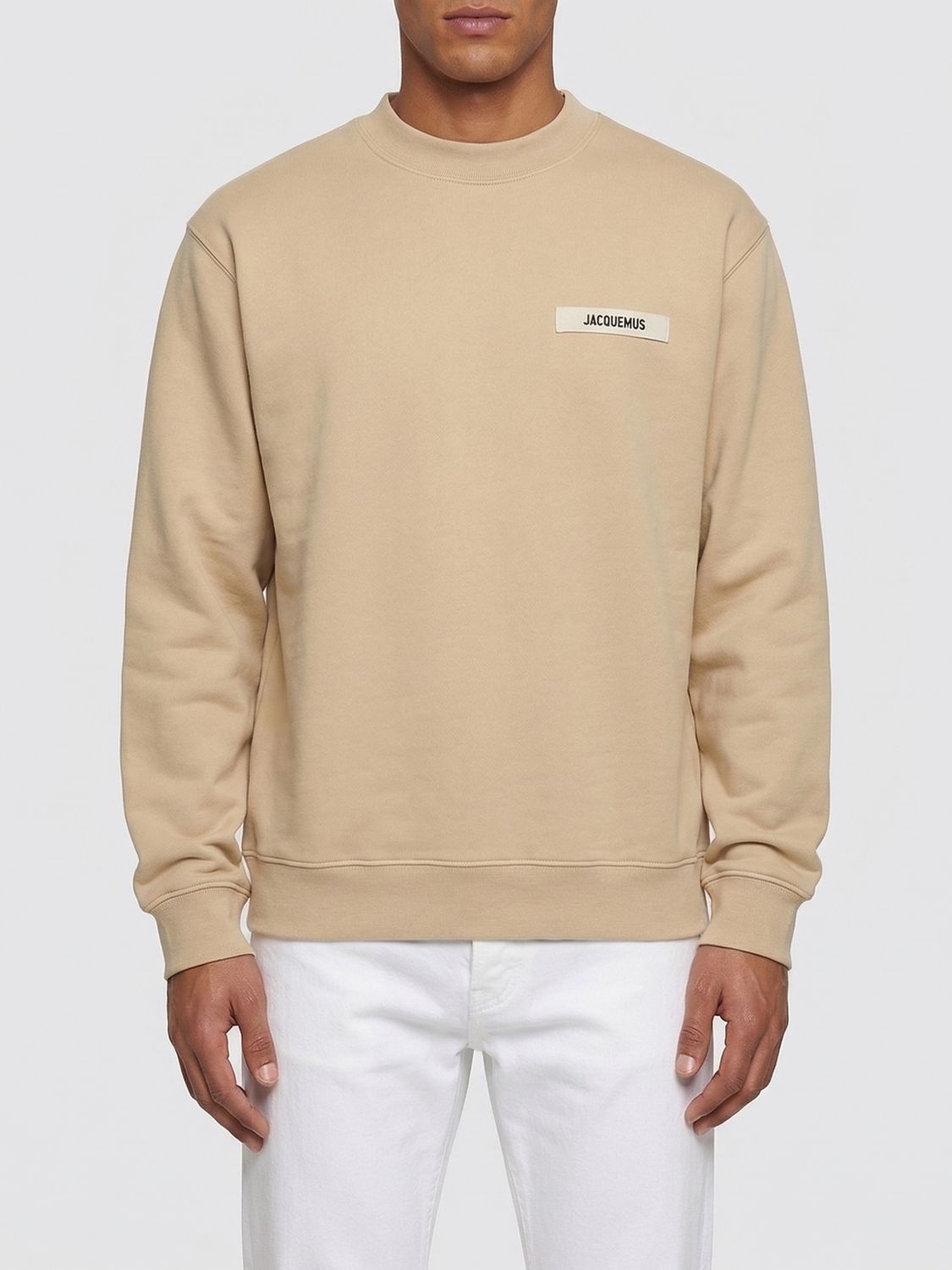 JACQUEMUS Sweatshirt Men color Beige　JACQUEMUS スウェットシャツ メンズ カラー ベージュ JACQUEMUS