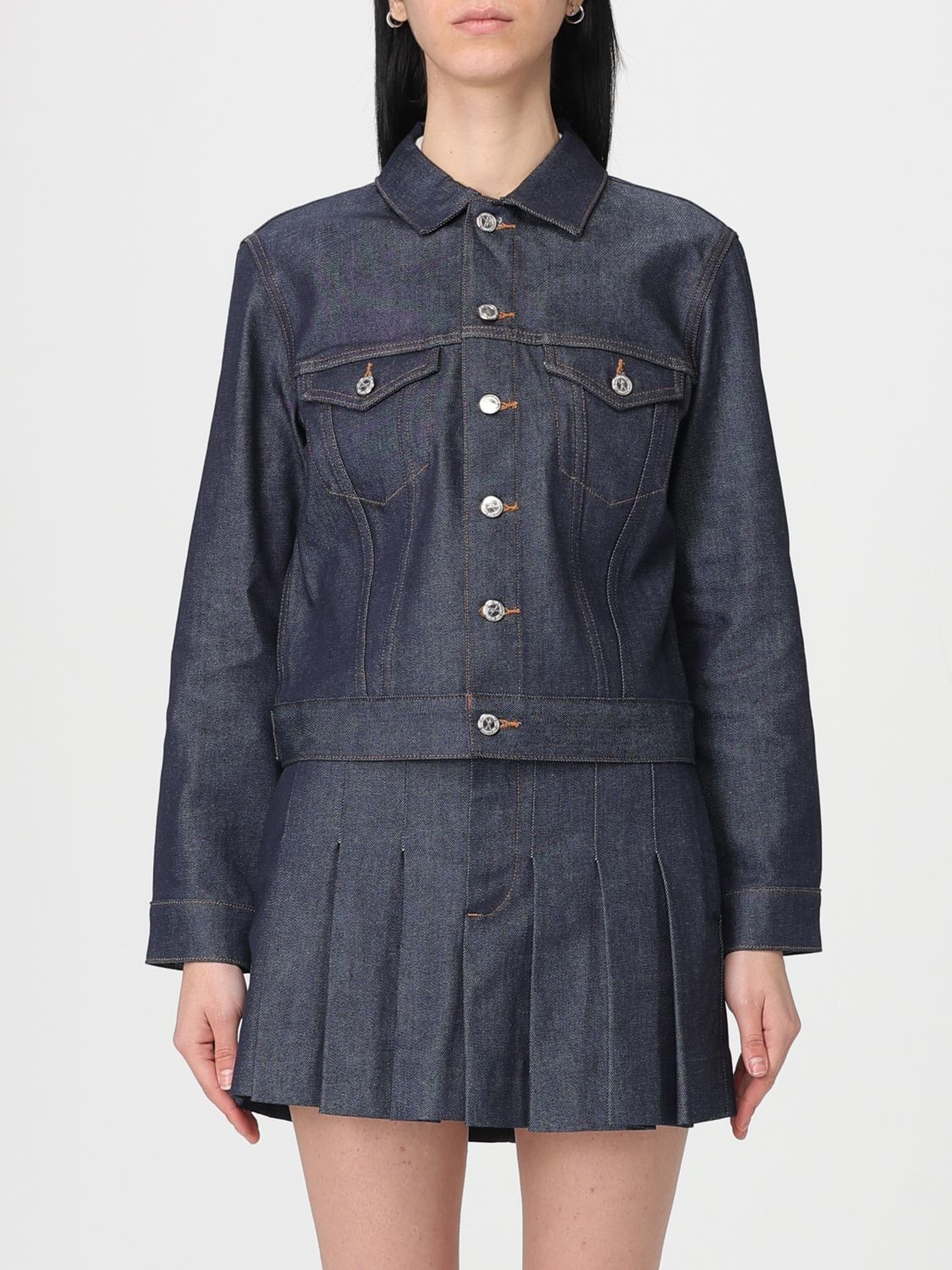 A.p.c. A. P.C. Jacket Woman color Blue · 40