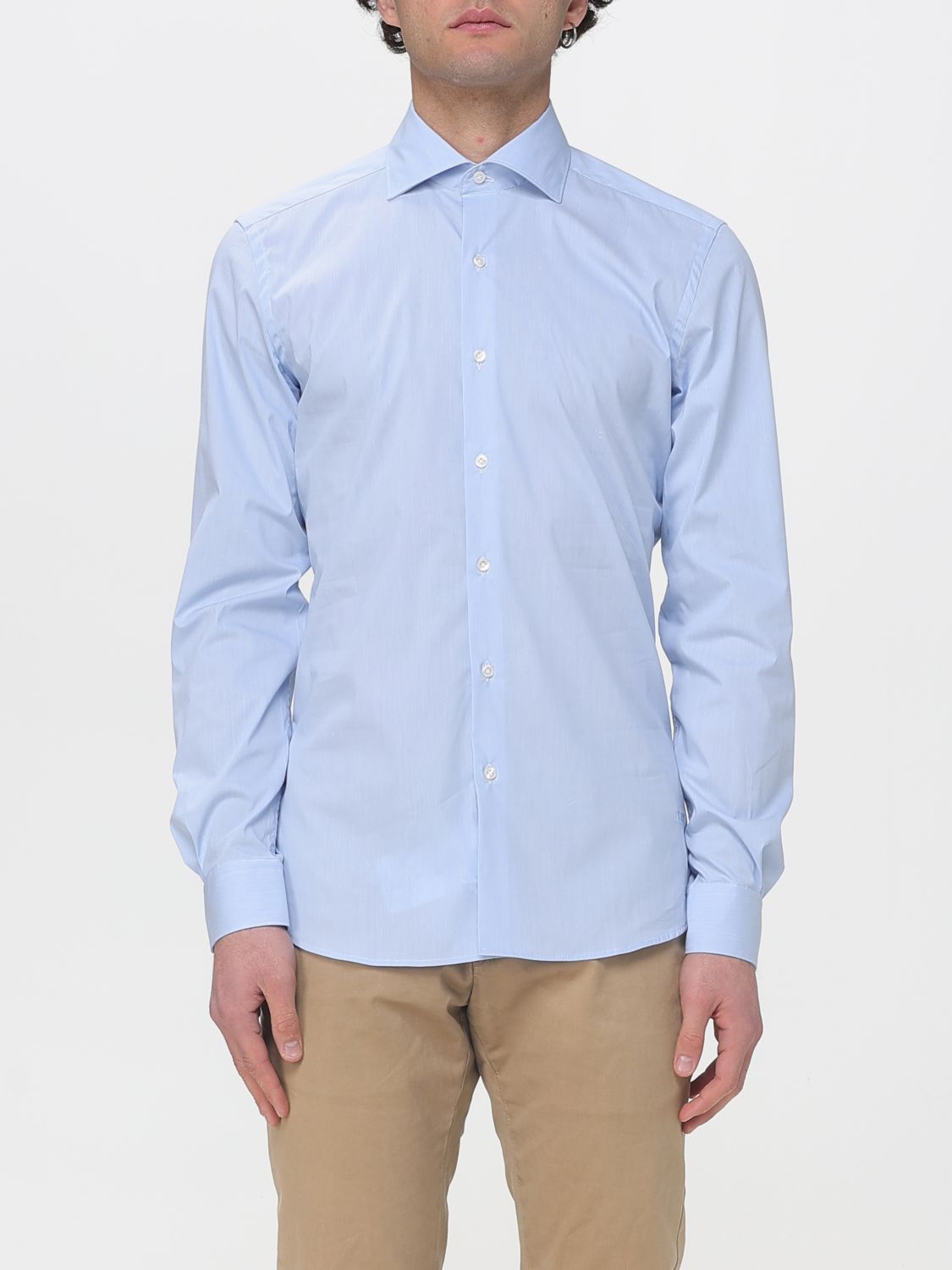 Camicia classica Fay in misto cotone