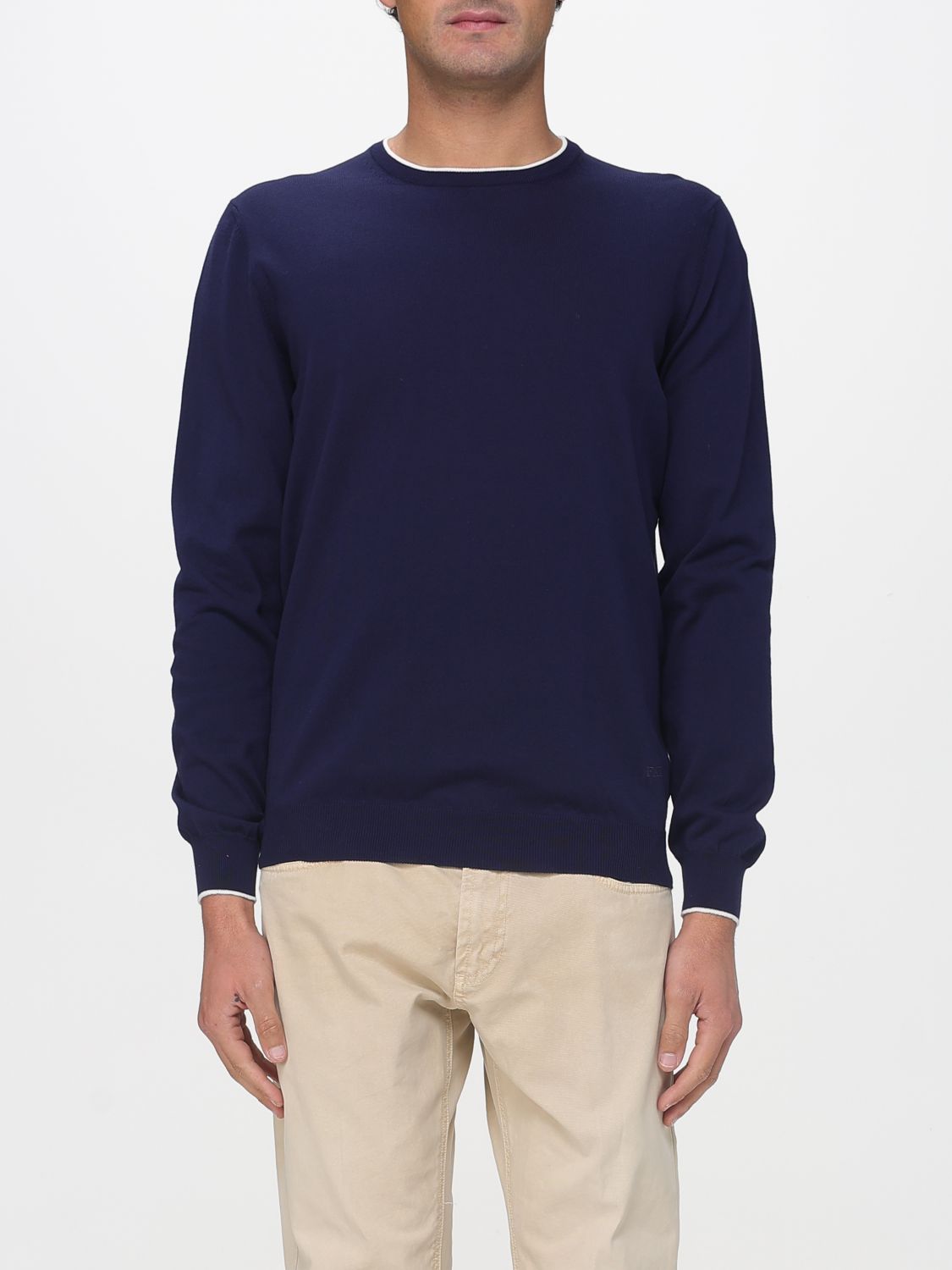 Pullover girocollo Fay in cotone