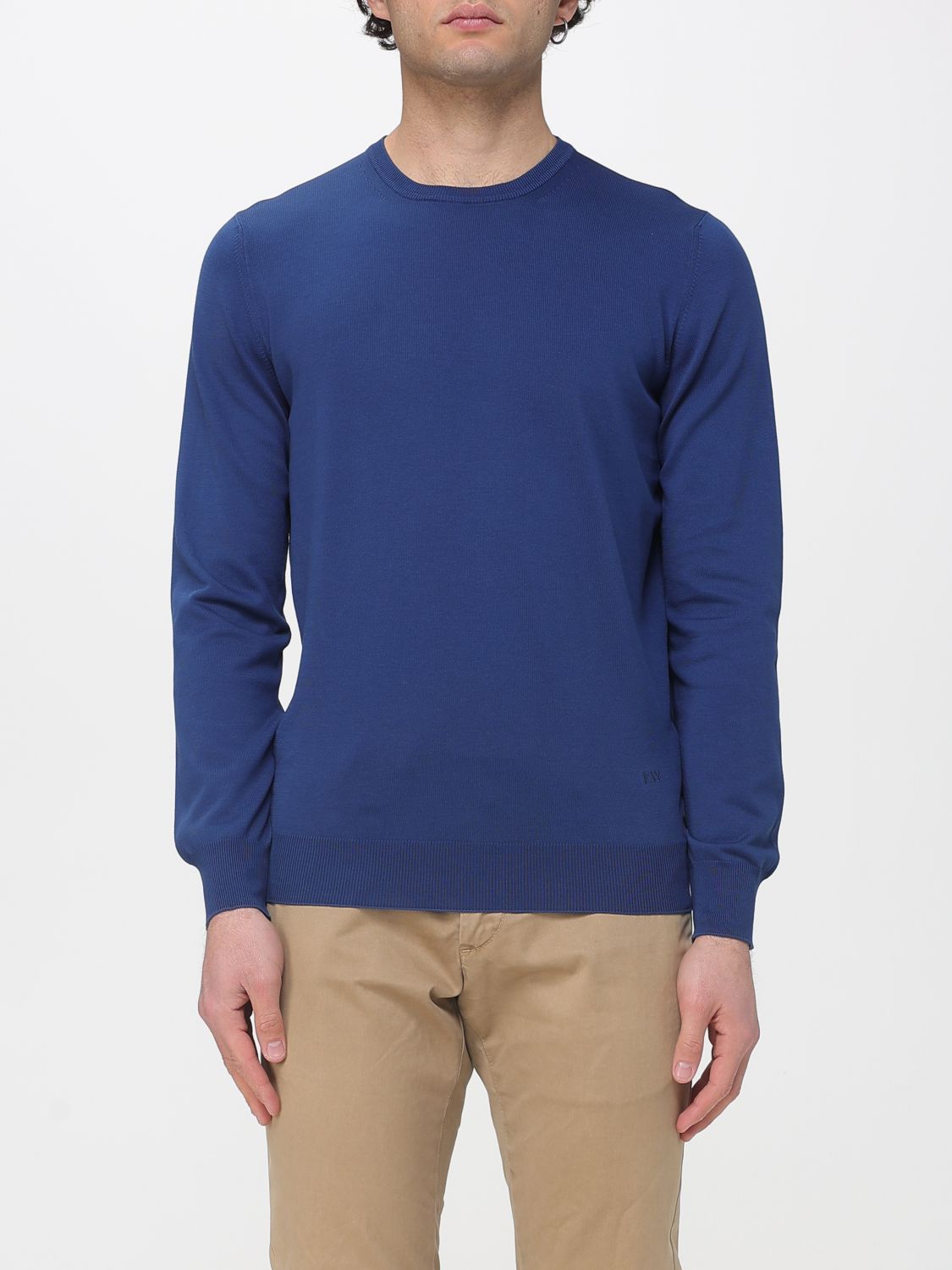 Pullover basic Fay in cotone