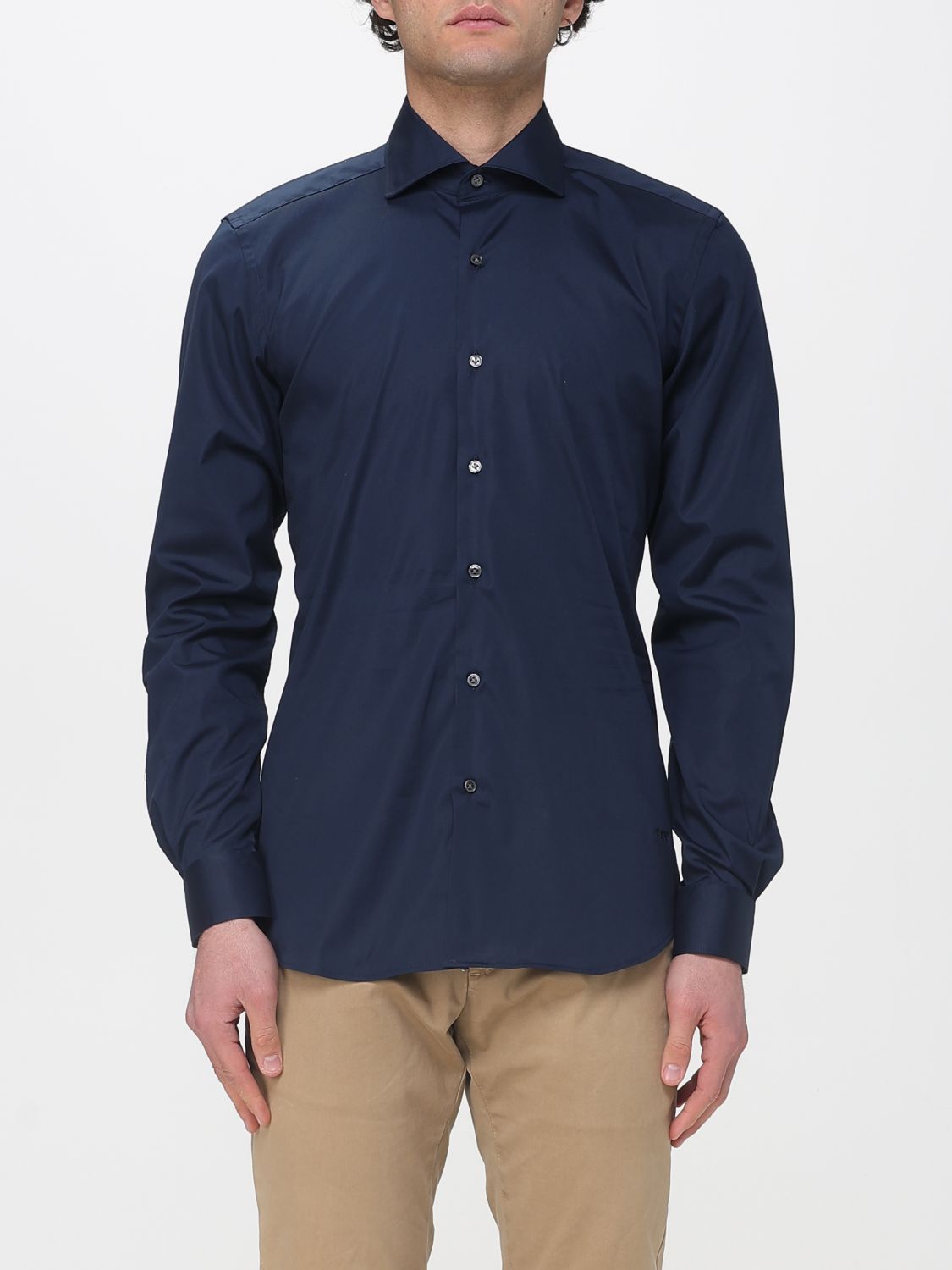 Camicia classica Fay in cotone stretch