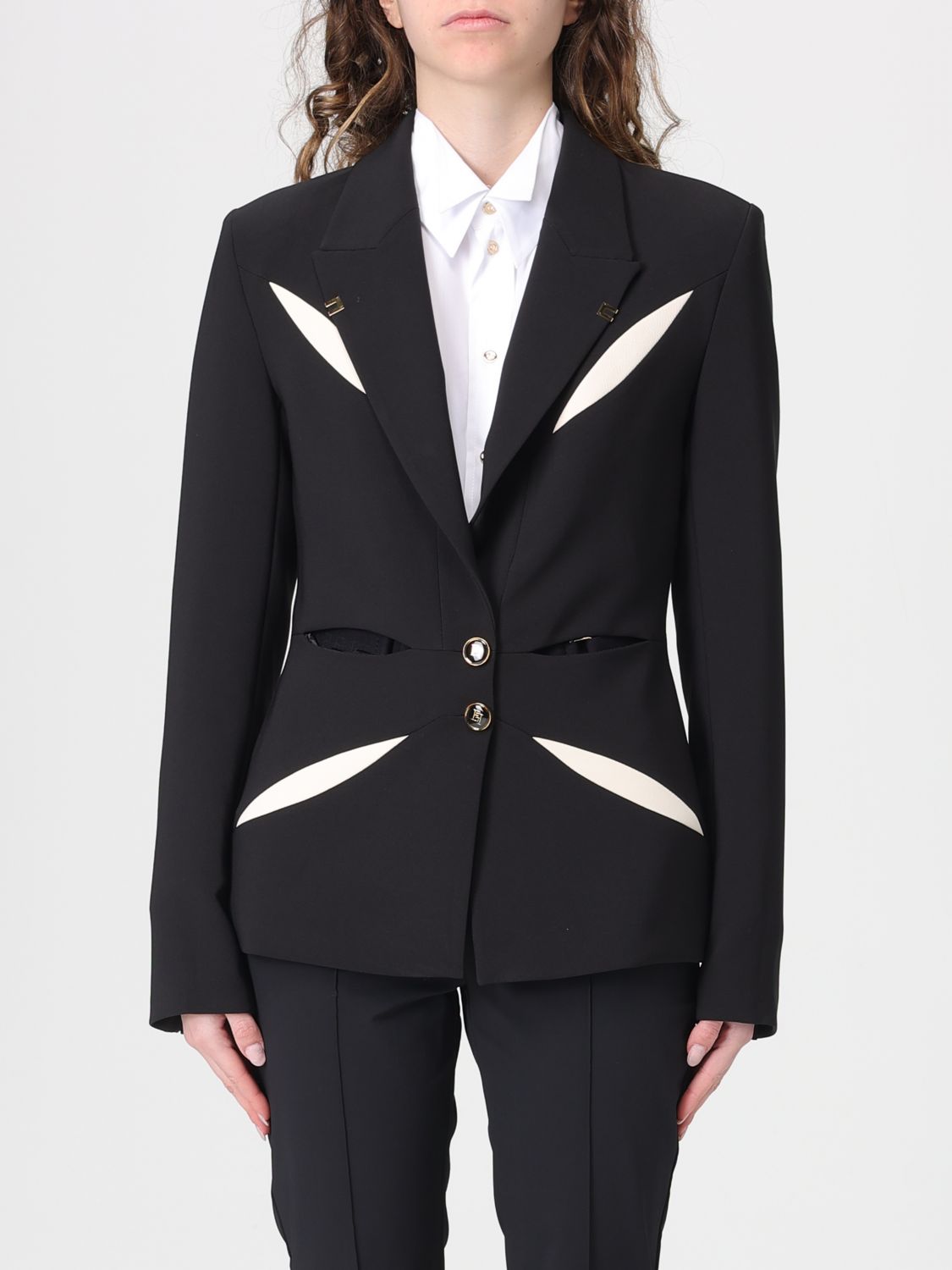 ELISABETTA FRANCHI Jacke Damen Farbe Schwarz