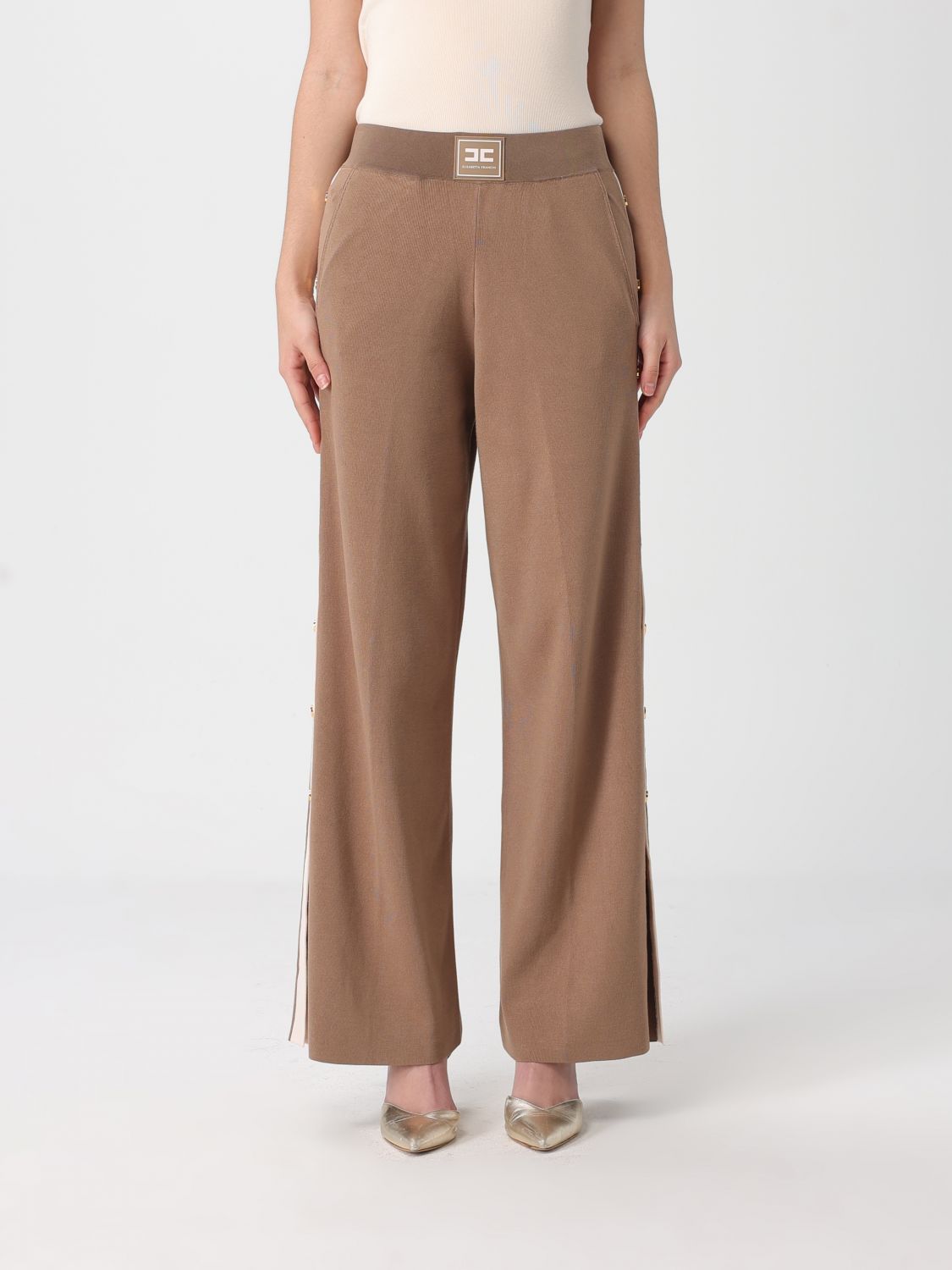 ELISABETTA FRANCHI Hose Damen Farbe Beige