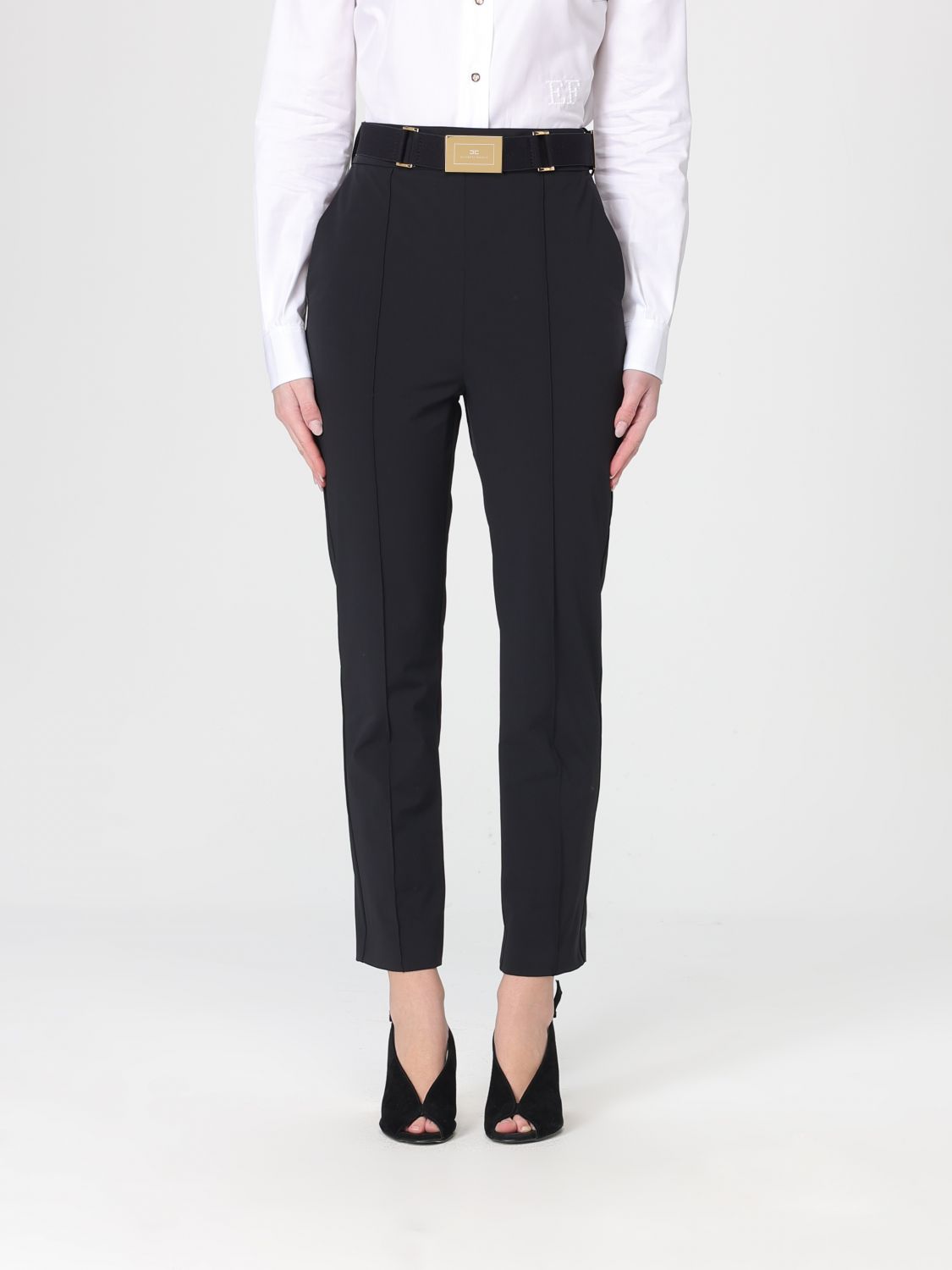 ELISABETTA FRANCHI Hose Damen Farbe Schwarz