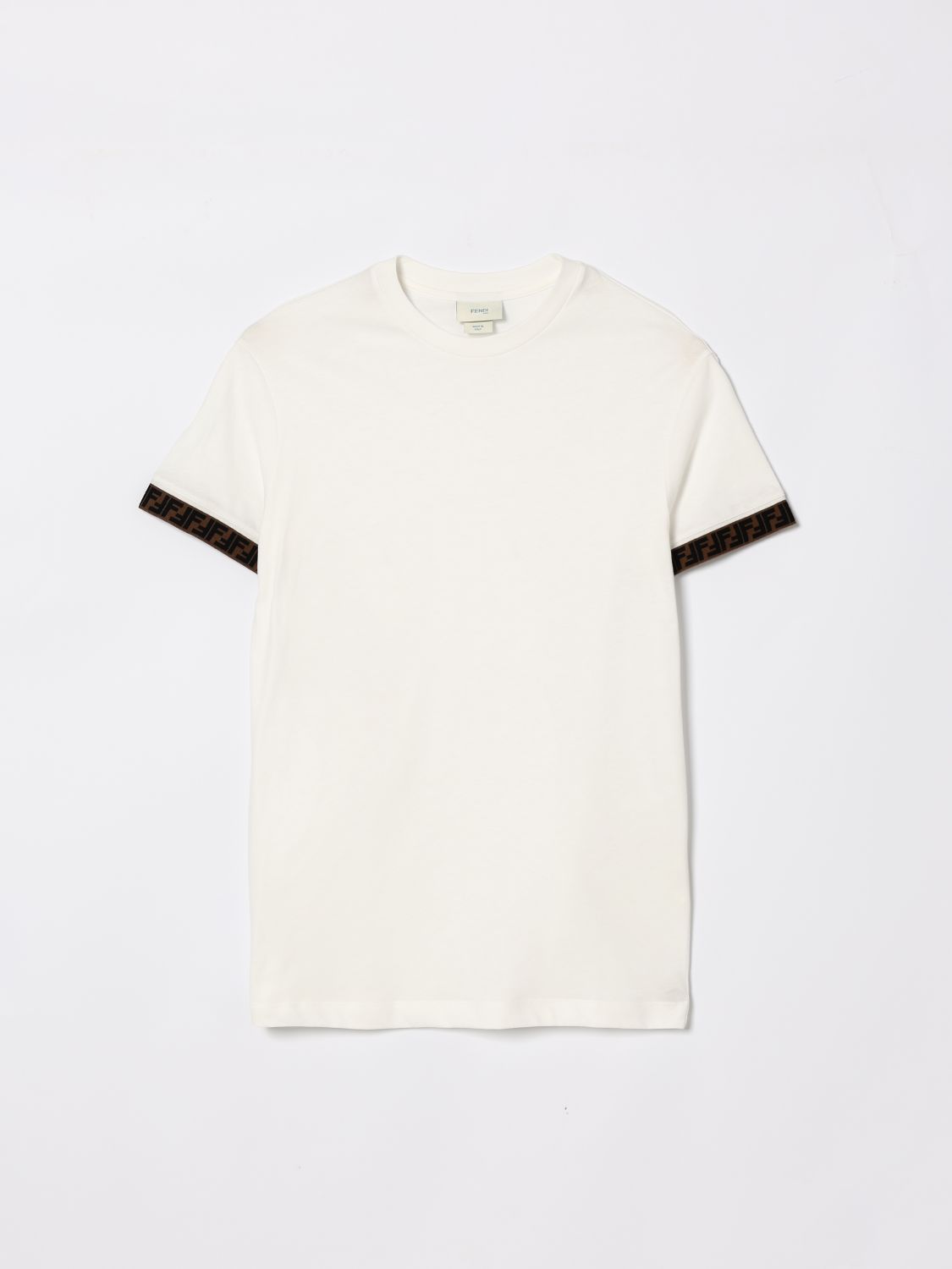 FENDI T-Shirt Kids color White　FENDI Tシャツ キッズカラー ホワイト FENDI