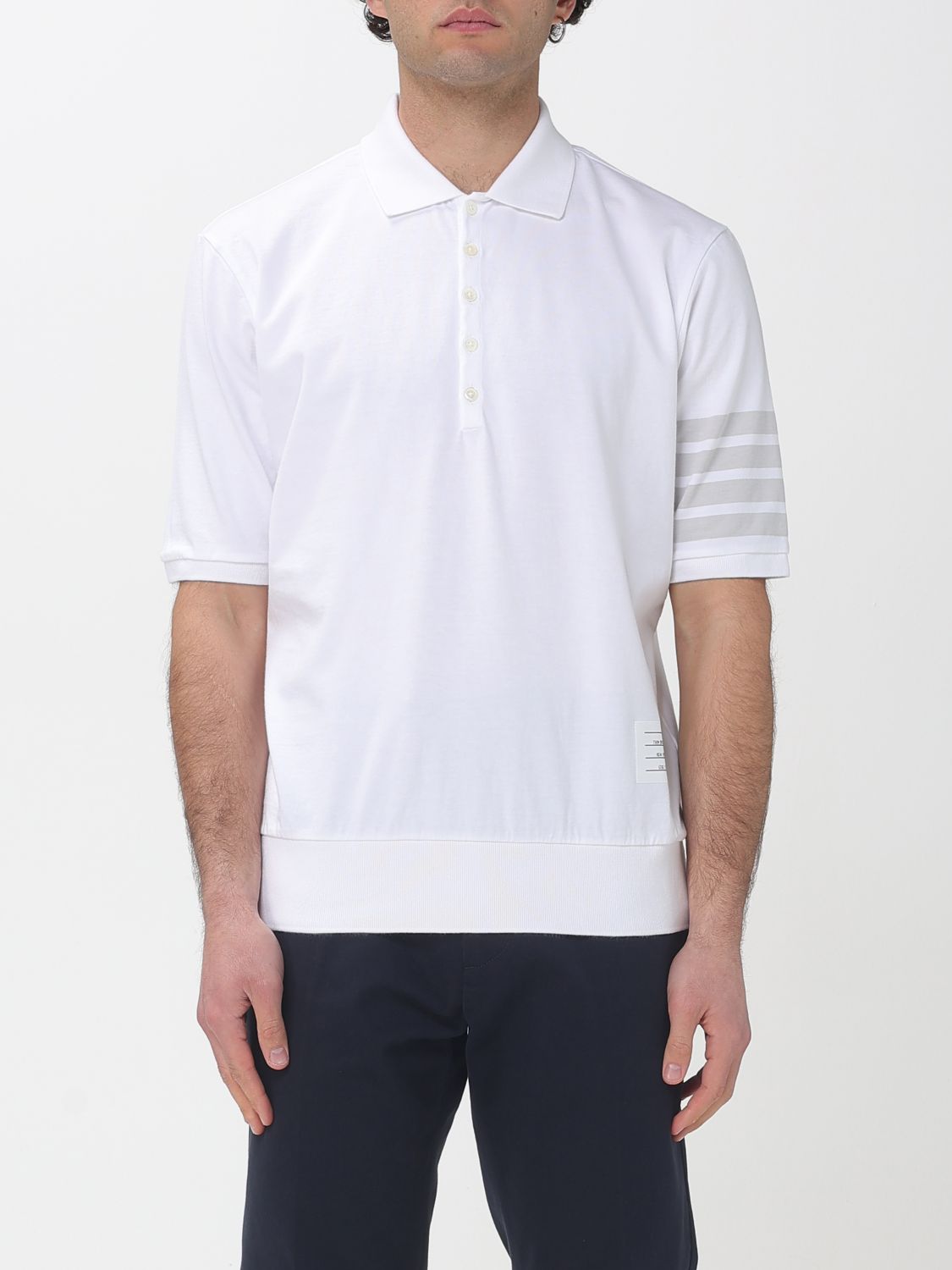 THOM BROWNE Polo Herren Farbe Weiß