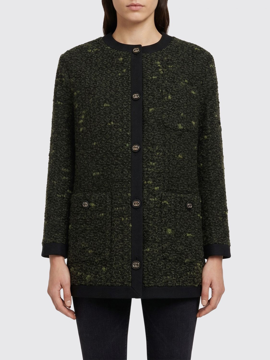 GUCCI Cardigan in lana bouclé