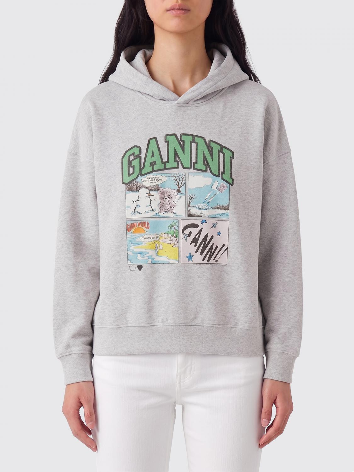GANNI Sweatshirt Woman color Grey