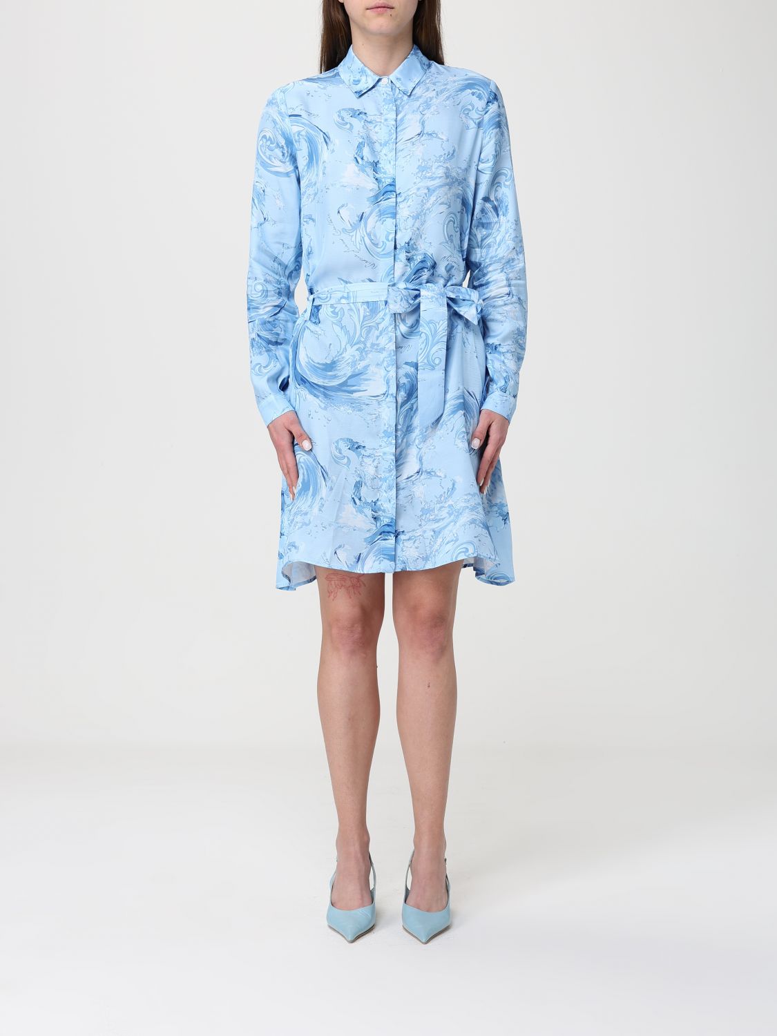 VERSACE JEANS COUTURE Kleid Damen Farbe Blau