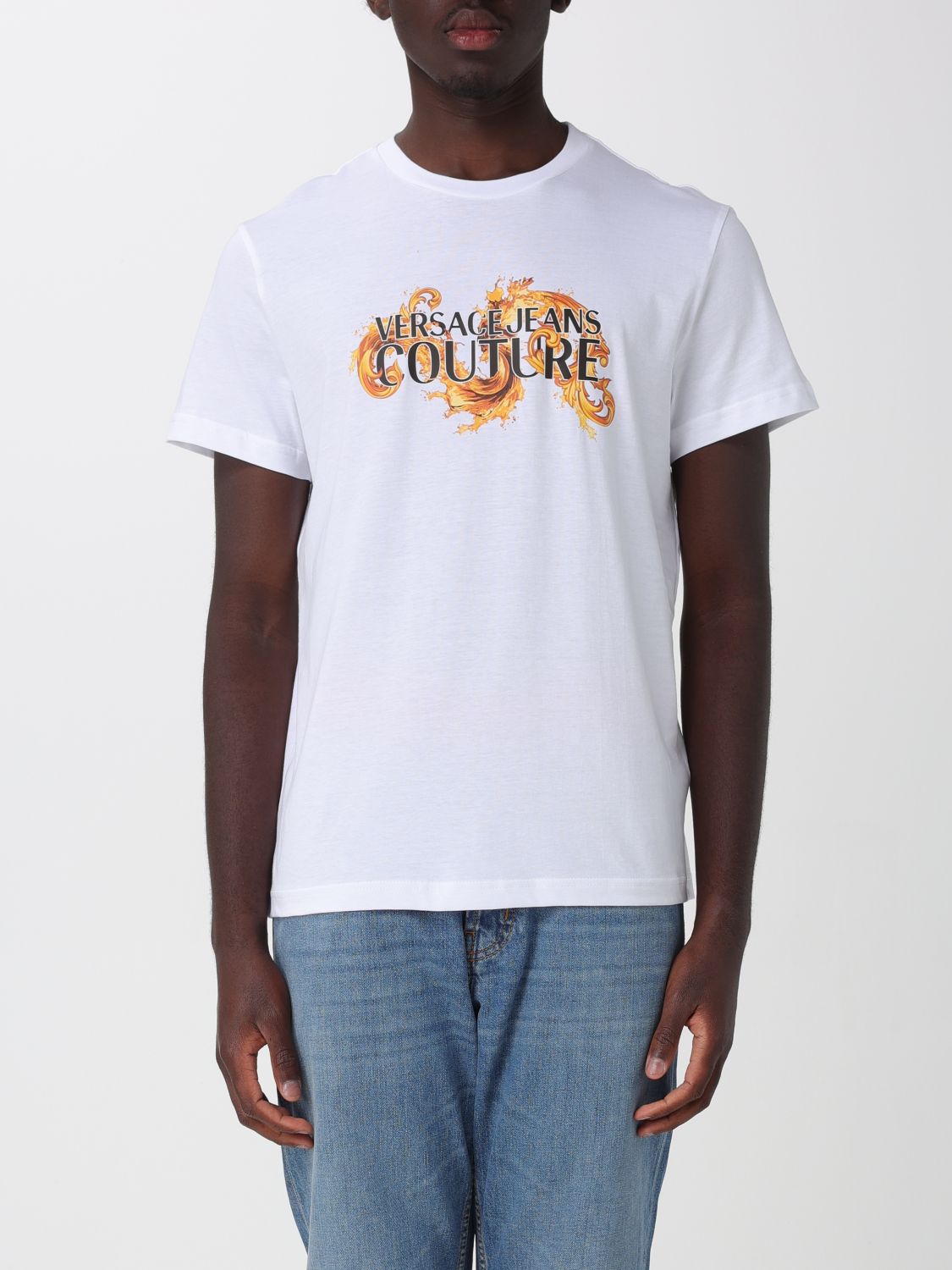 VERSACE JEANS COUTURE T-shirt in cotone con logo