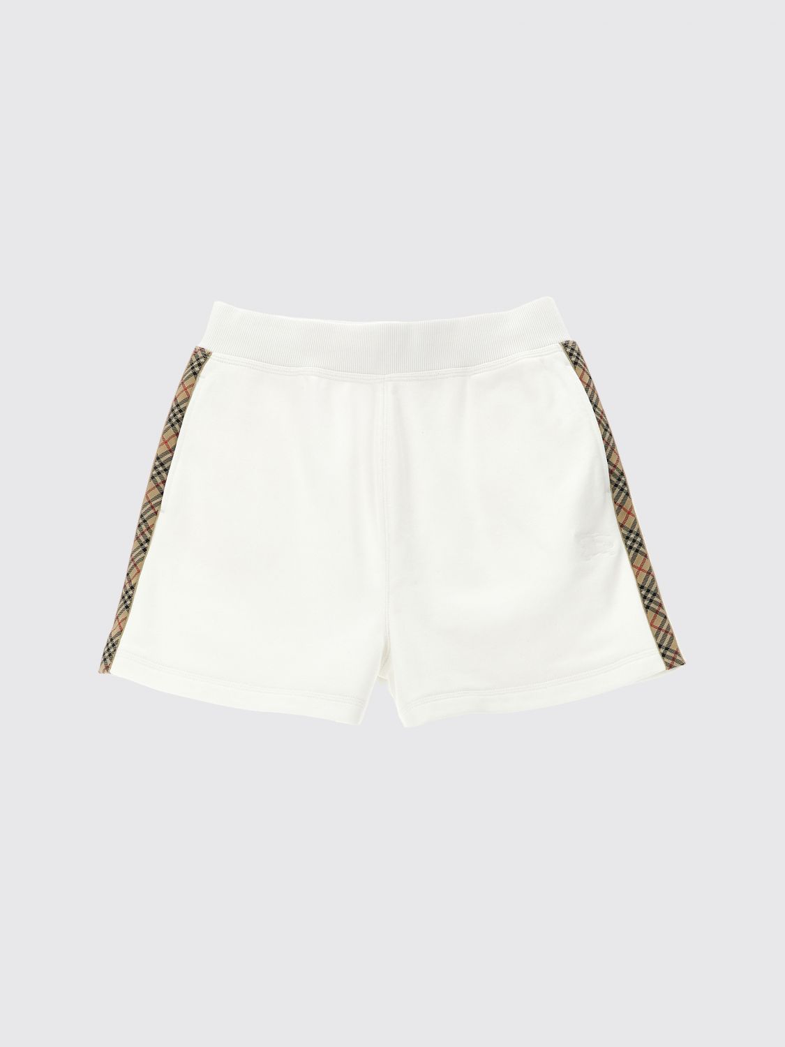 BURBERRY Shorts Kids color White　BURBERRY ショートパンツ キッズ カラー ホワイト BURBERRY