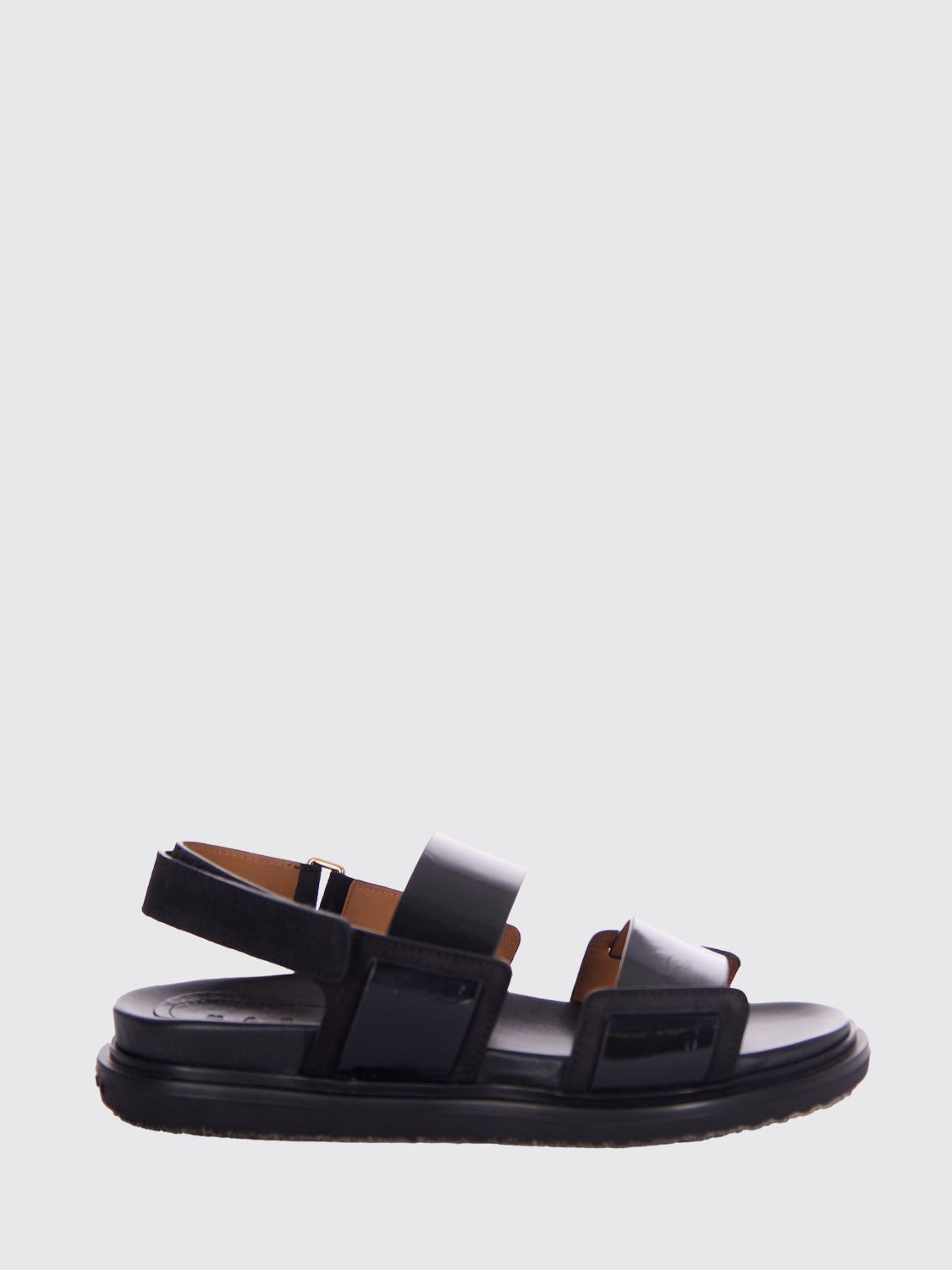 Marni Leather Sandals In Blue