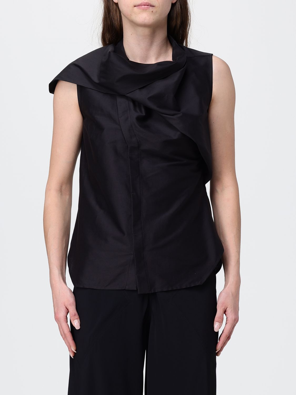 RICK OWENS Top Woman color Black